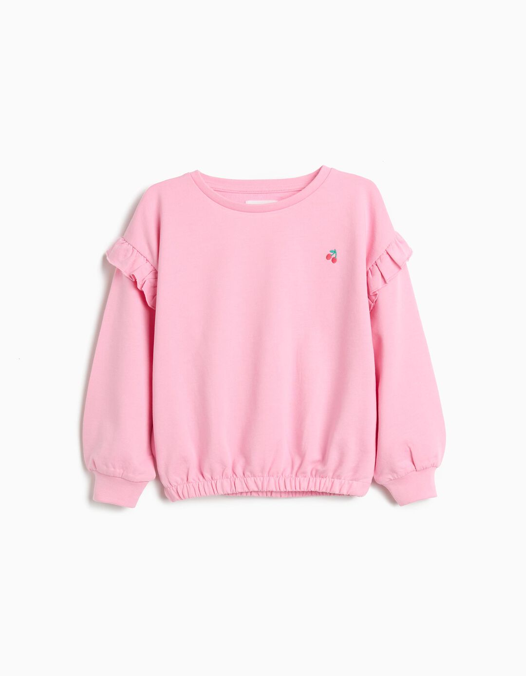 Sweatshirt de Felpa, Menina, Rosa