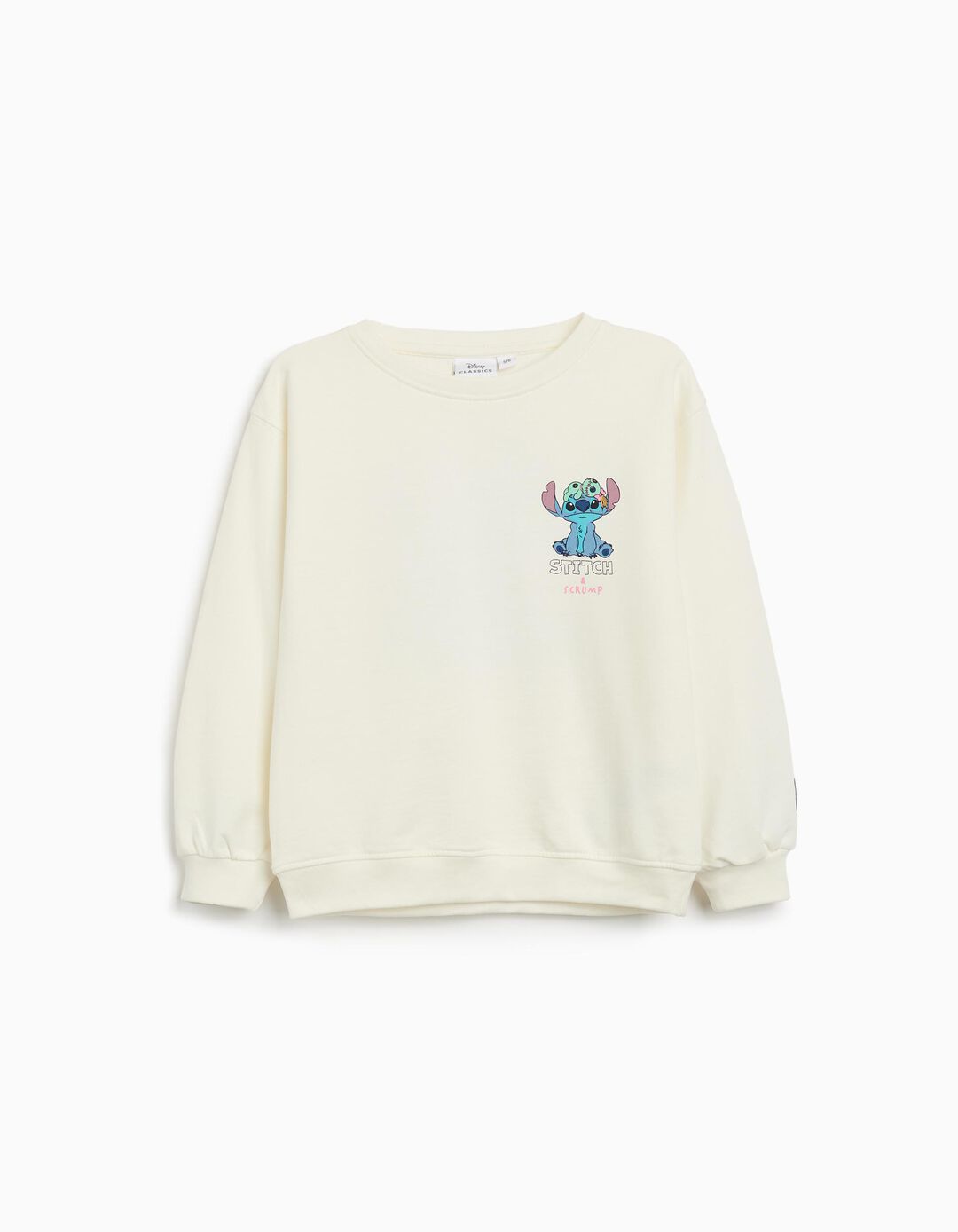 Sweatshirt de Felpa 'Stitch', Menina, Branco