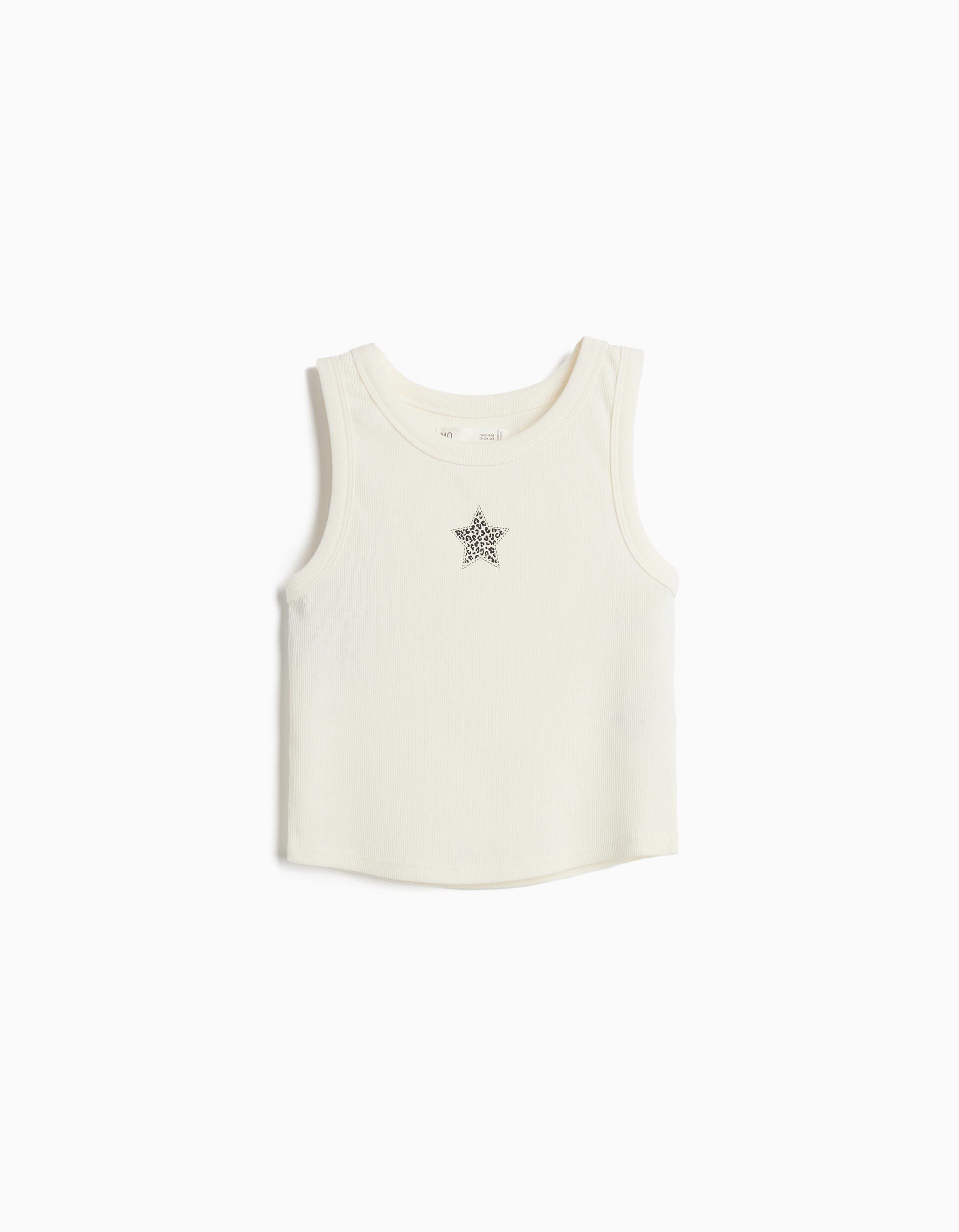 Comprar Online Tank Top Canelado, Menina, Branco