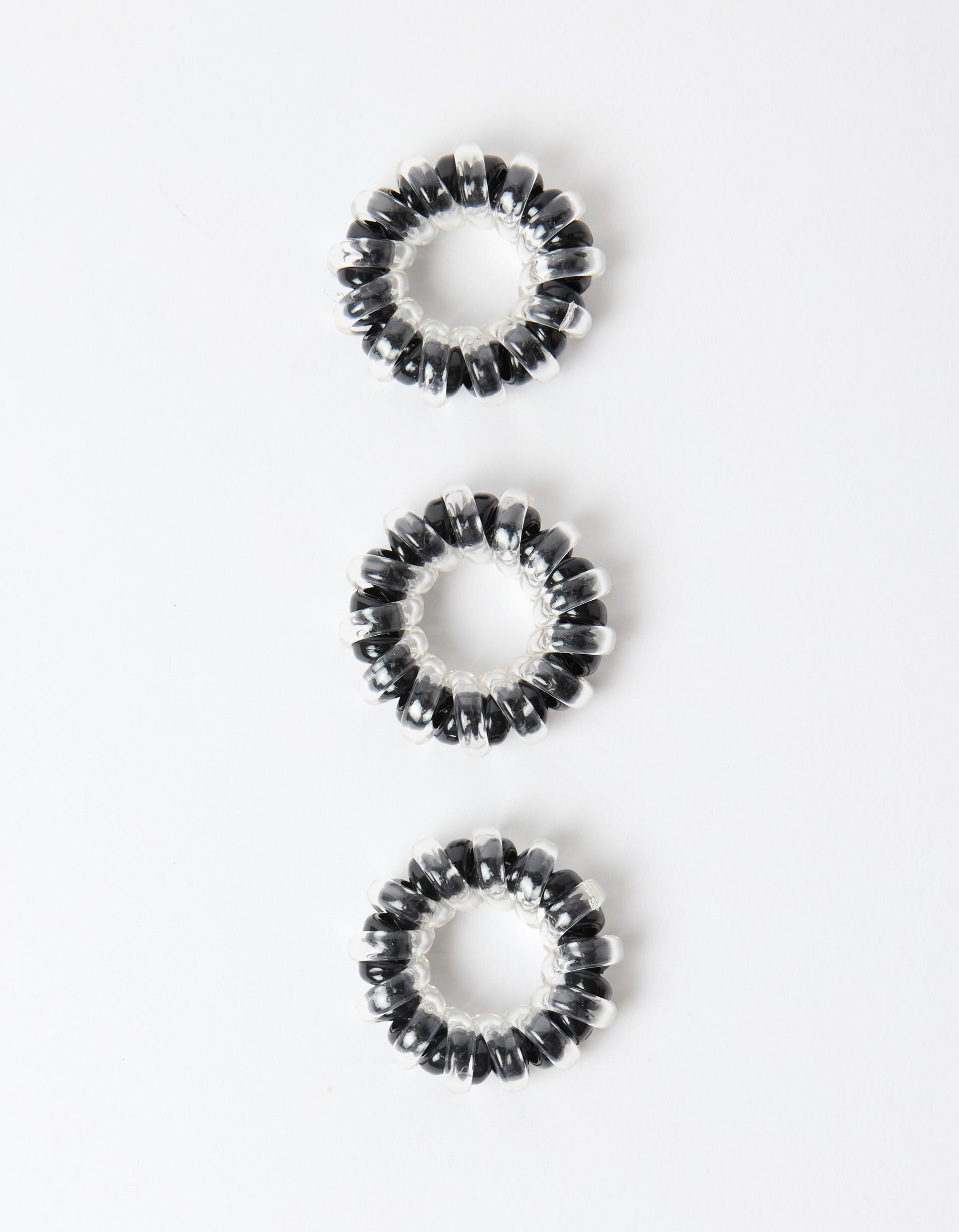 Comprar Online Pack 3 El&aacute;sticos de Cabelo, Mulher, Preto