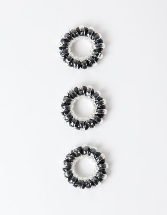Comprar Online Pack 3 El&aacute;sticos de Cabelo, Mulher, Preto