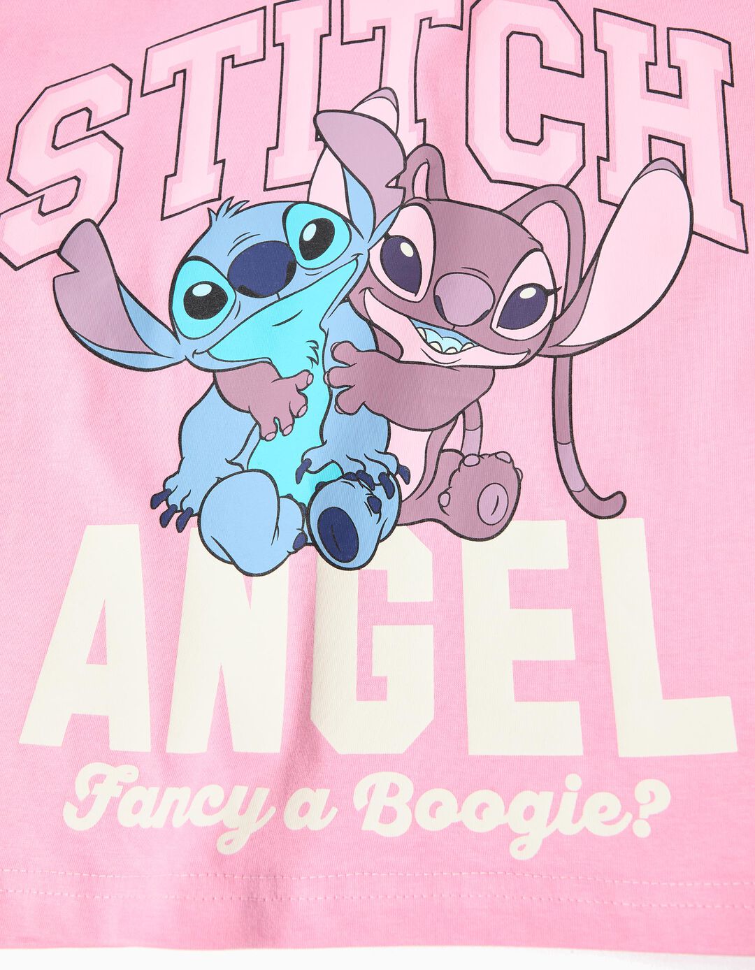 T-shirt de Manga Comprida 'Stitch', Menina, Rosa