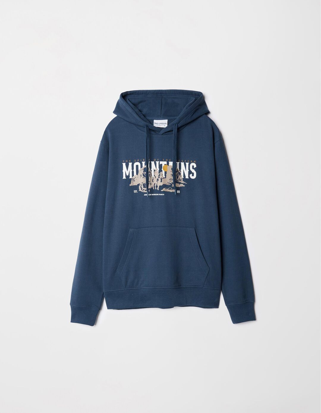 Sweatshirt de Felpa Capuz, Homem, Azul