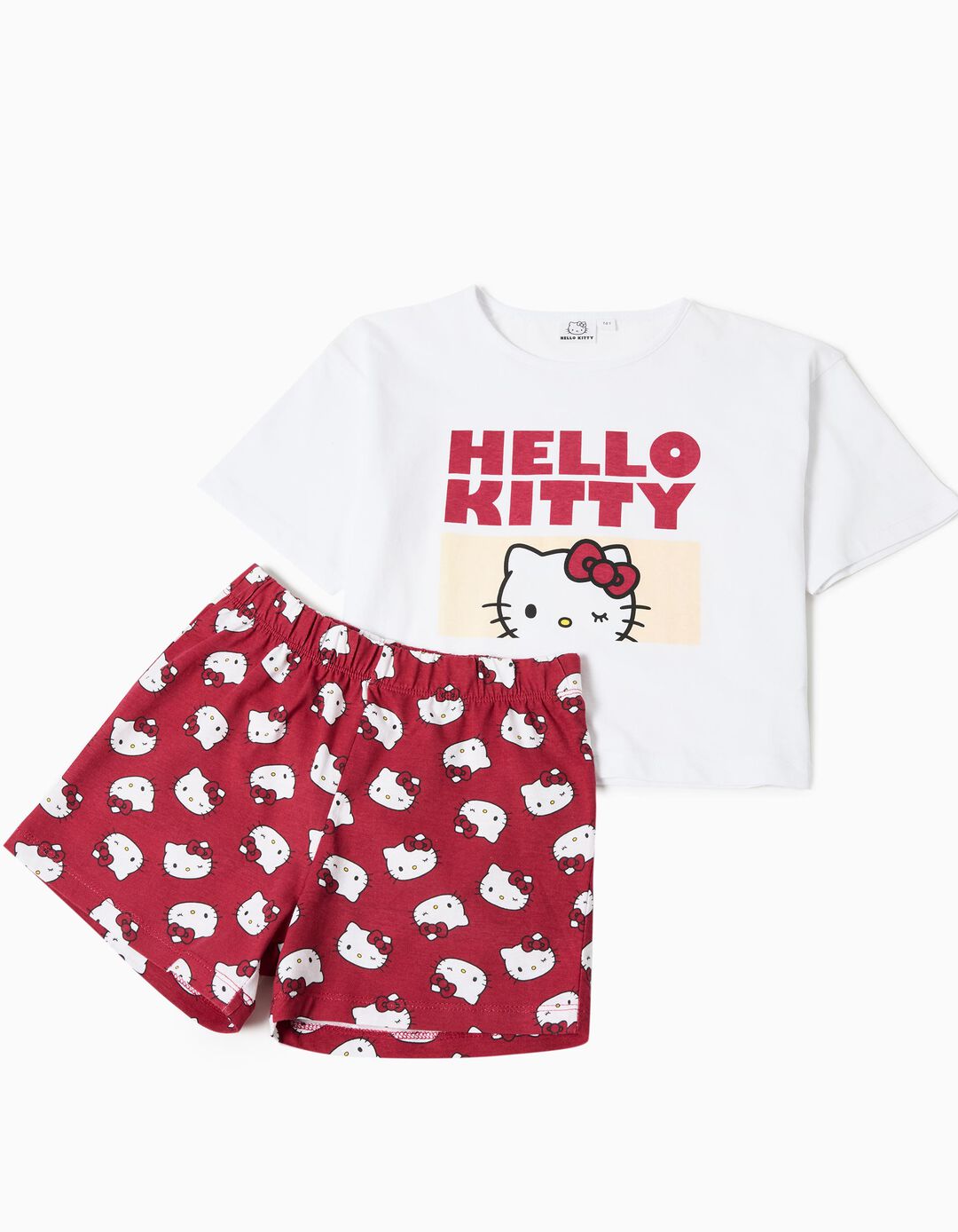 Pijama 'Hello Kitty', Menina, Branco