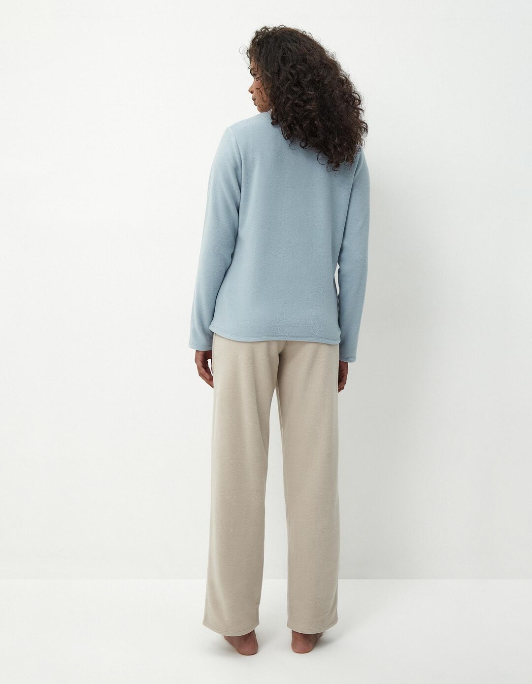 Pijama Polar, Mulher, Azul Claro