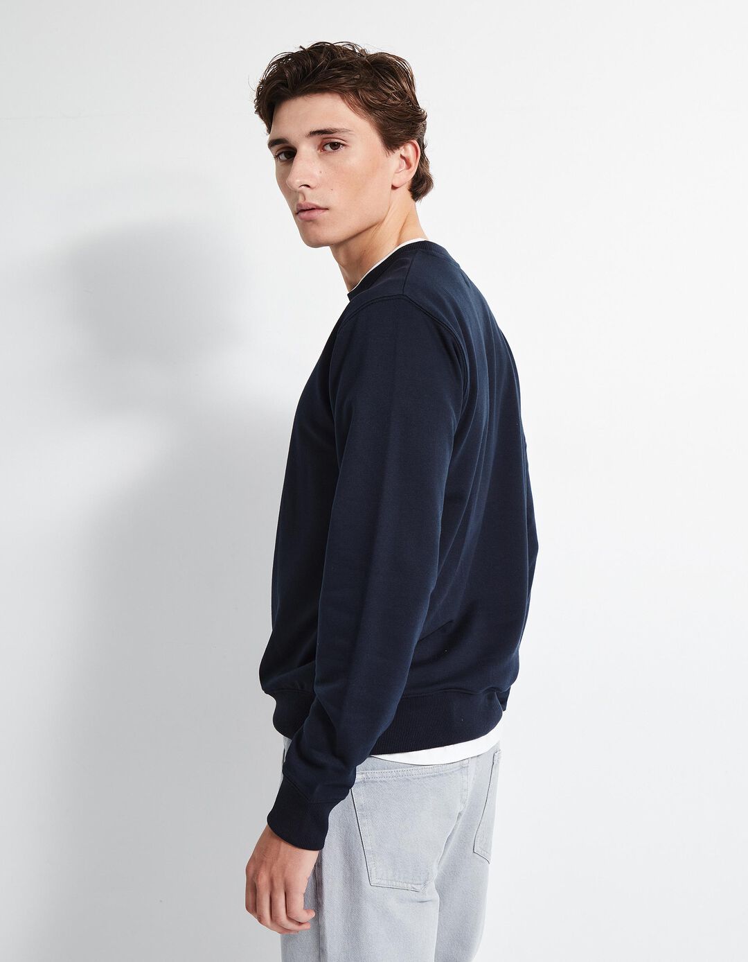 Sweatshirt de Felpa, Homem, Azul Escuro