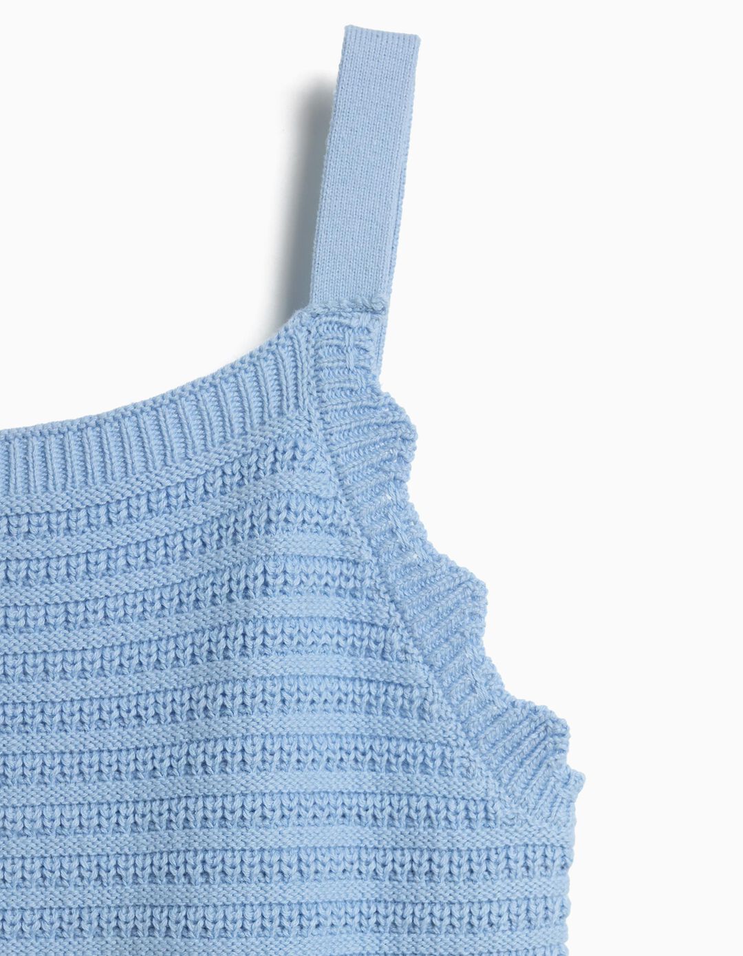 Top Crochet, Menina, Azul Claro