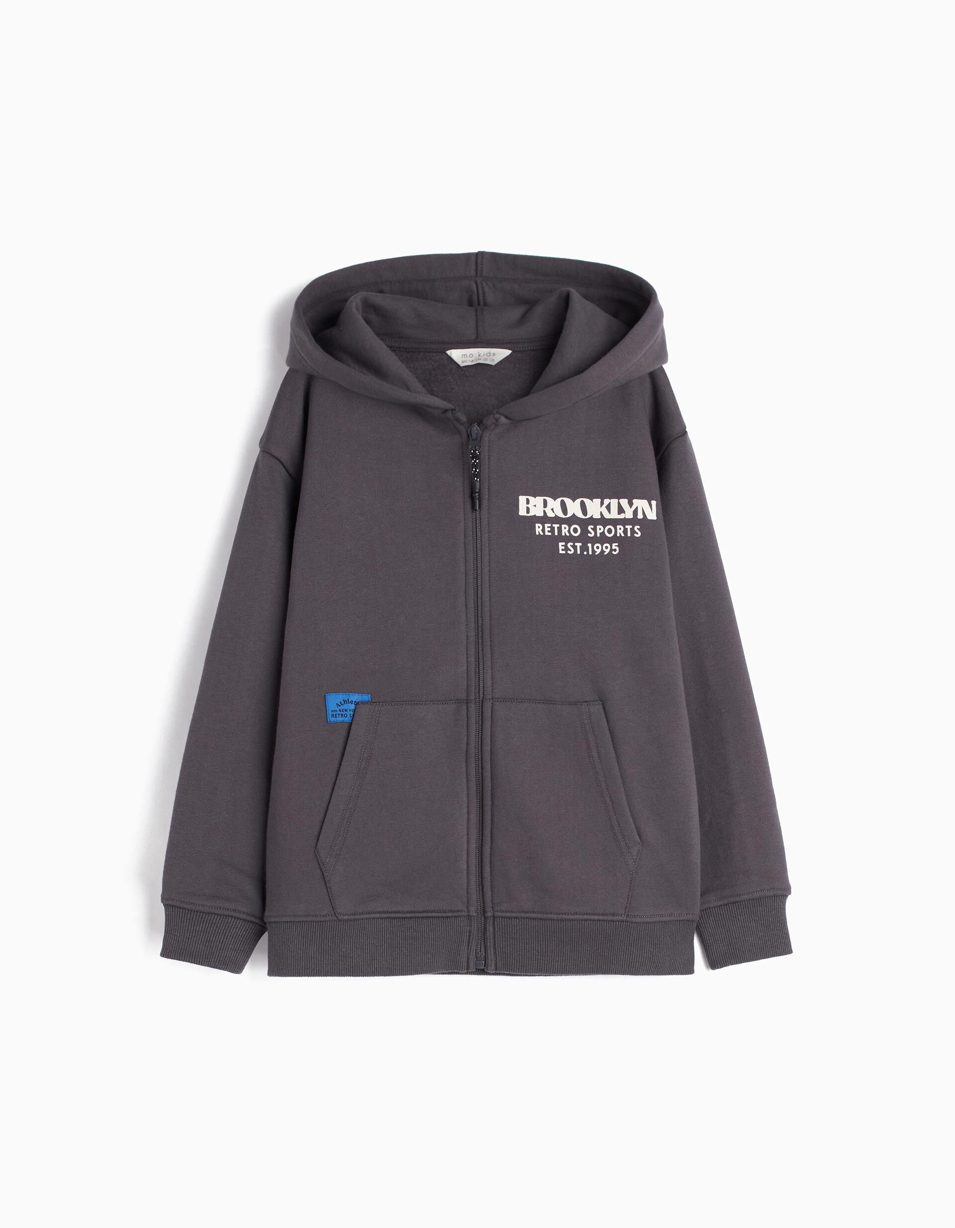 Comprar Online Casaco com Capuz, Menino, Cinzento Escuro