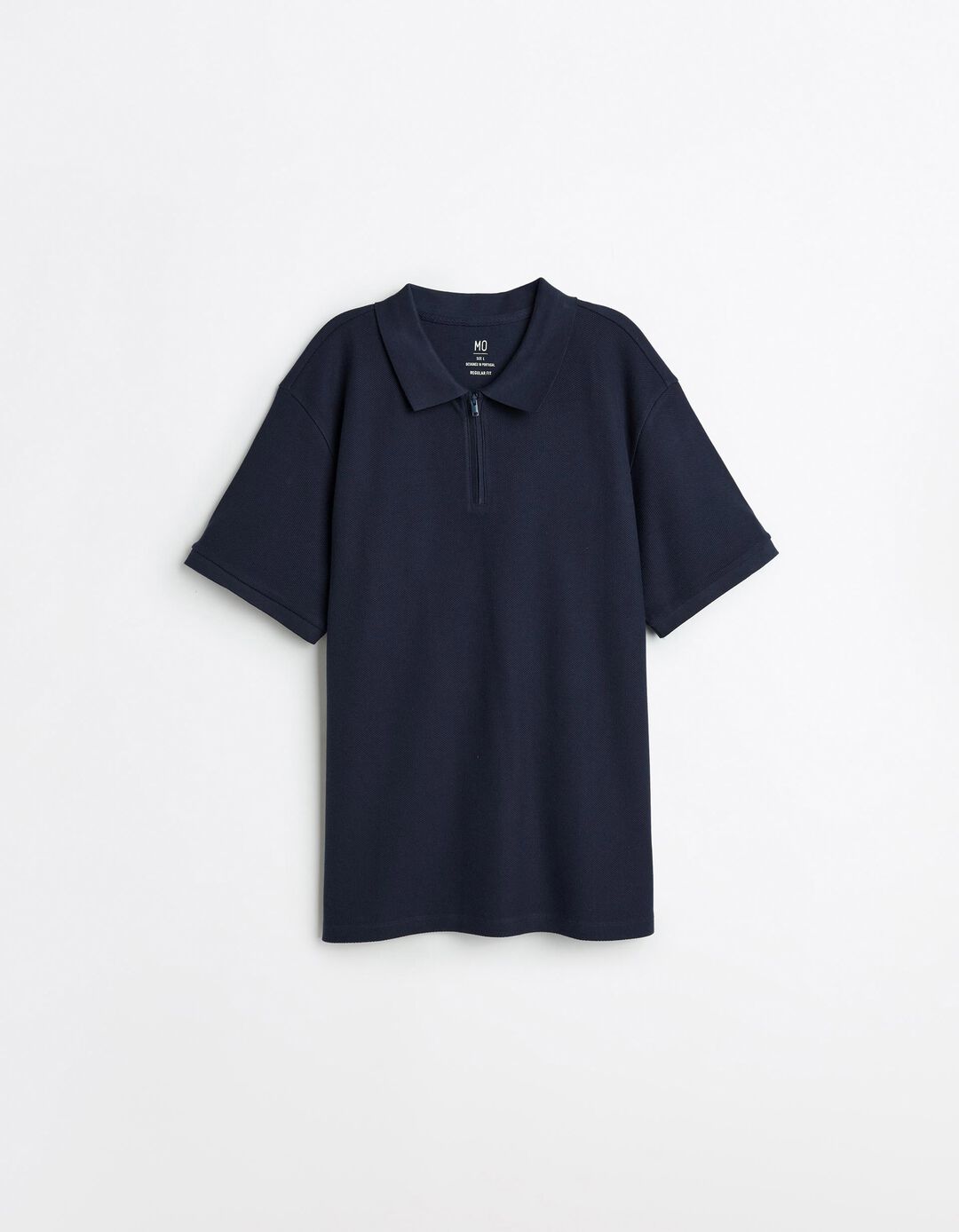 Polo com Fecho, Homem, Azul Escuro