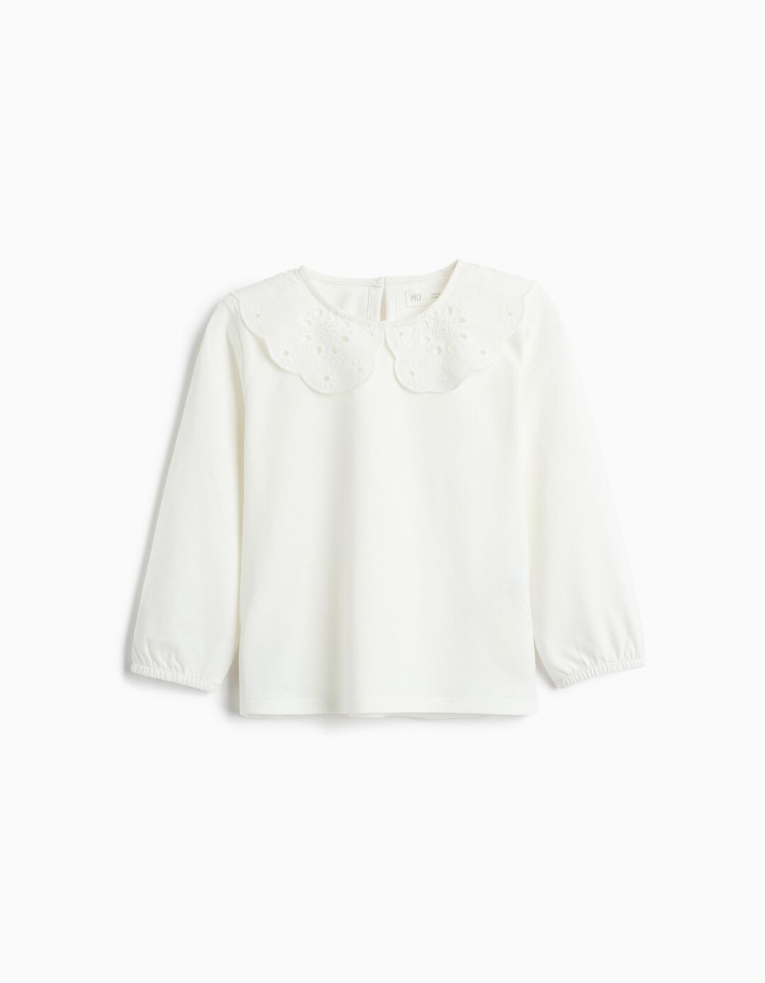 Camisa Com Folho, Menina, Branco