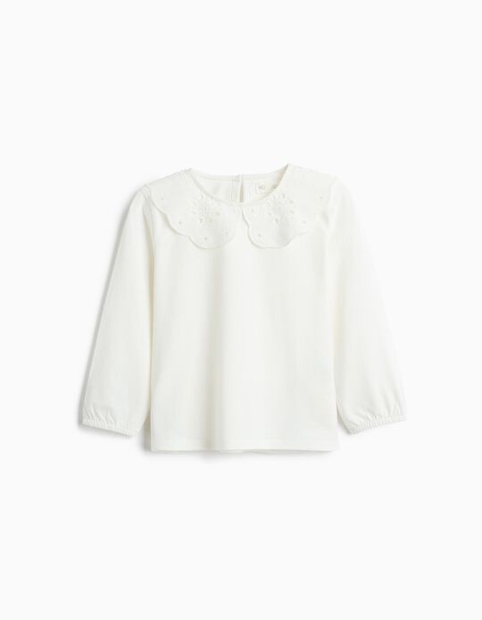 Comprar Online Camisa Com Folho, Menina, Branco