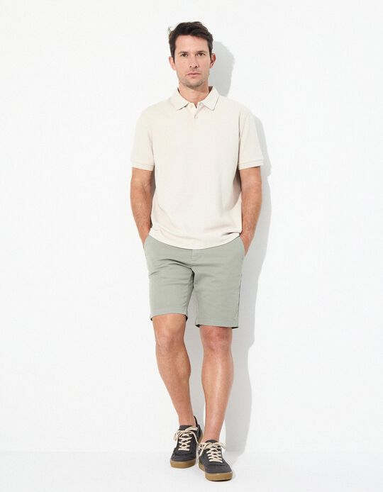 Comprar Online Calções 'Slim fit', Homem, Cinzento Claro 