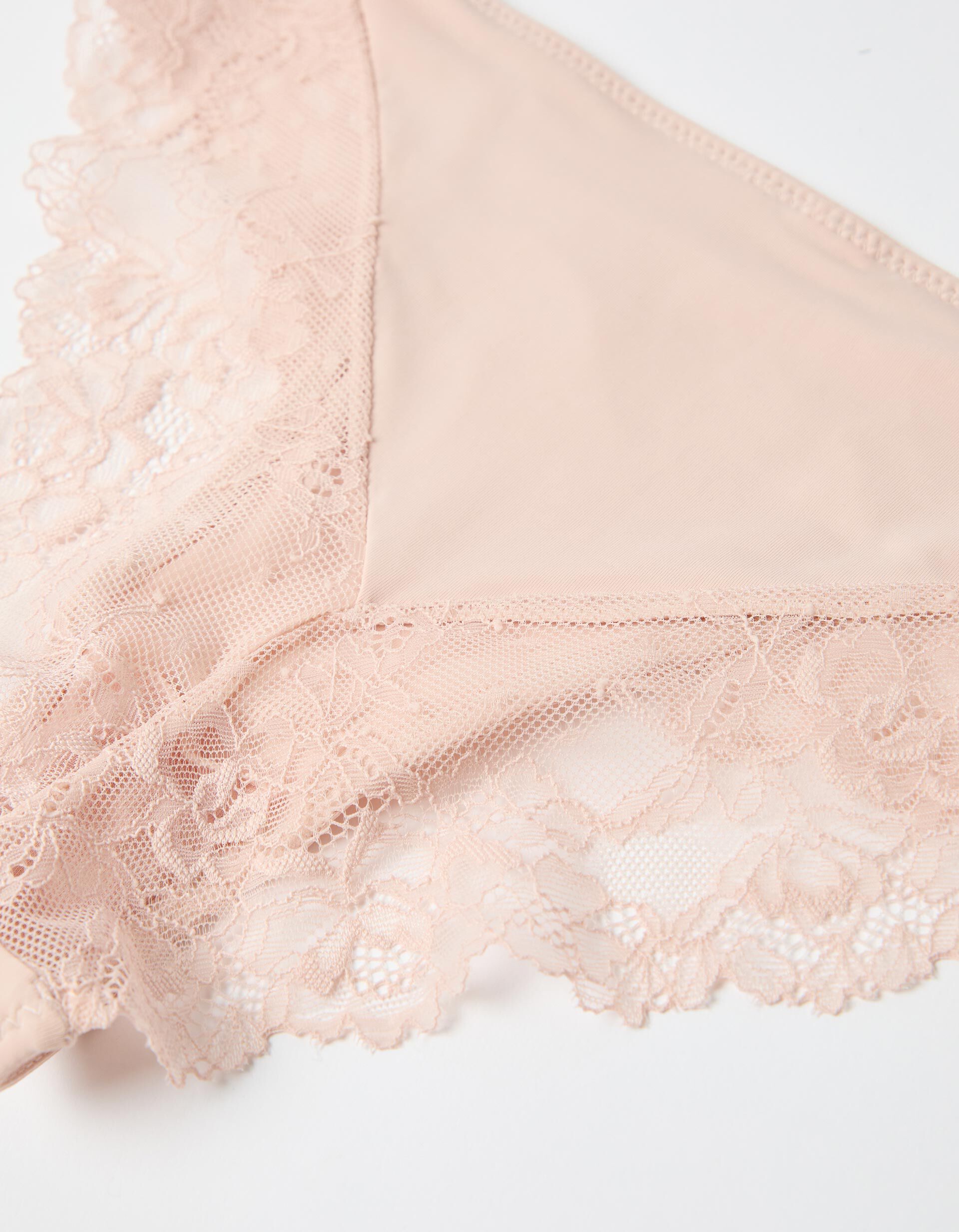 Comprar Online Cuecas Brief com Renda, Mulher, Rosa Claro