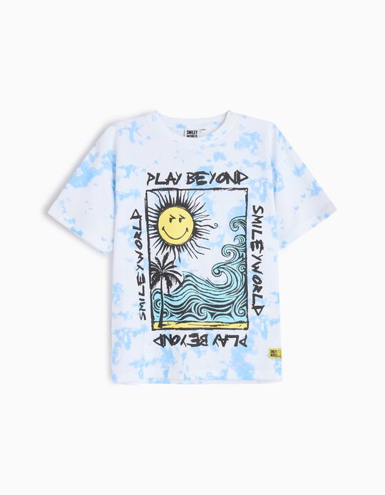 Comprar Online T-shirt 'Smiley World', Menino, Azul