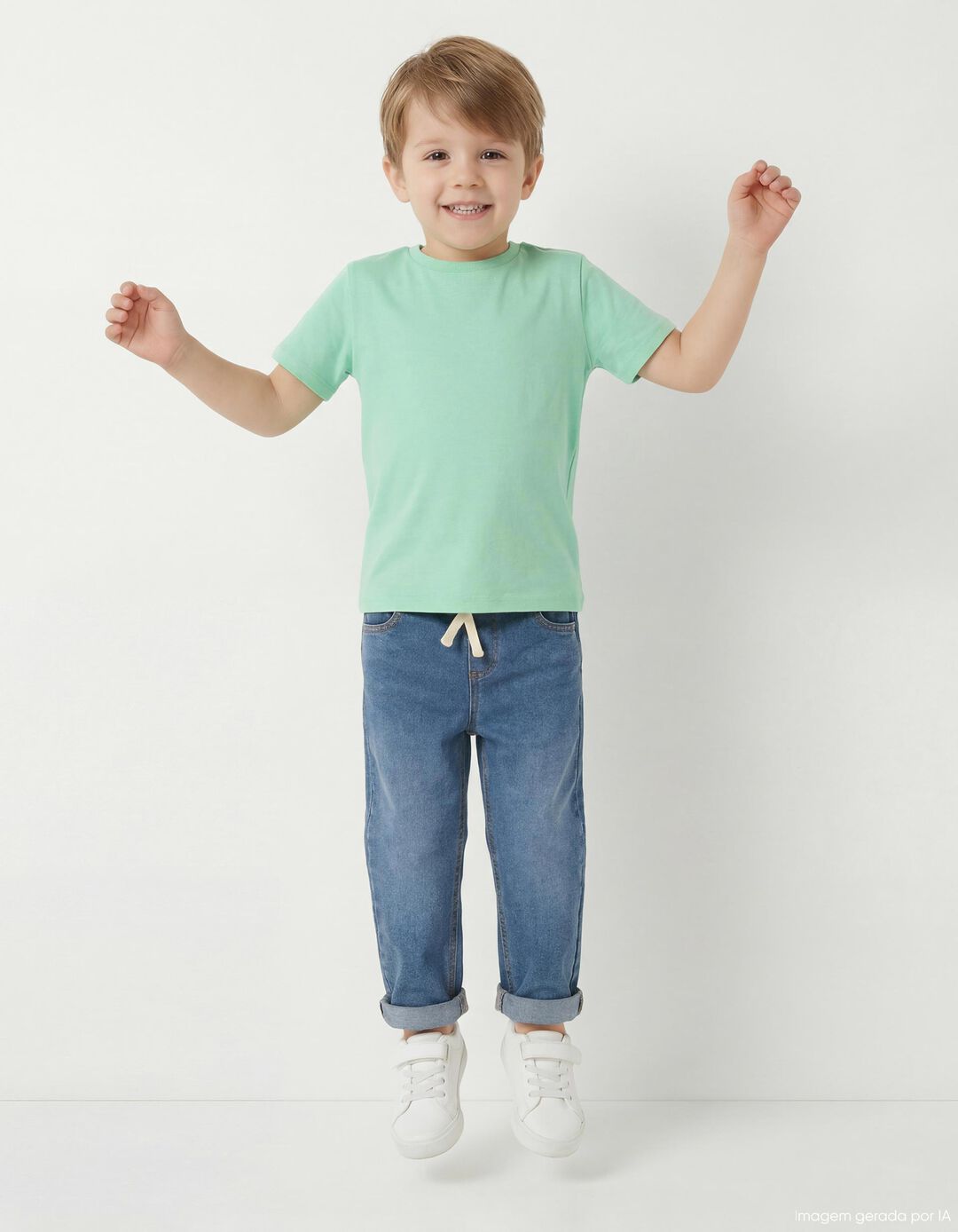 T-shirt, Menino, Verde