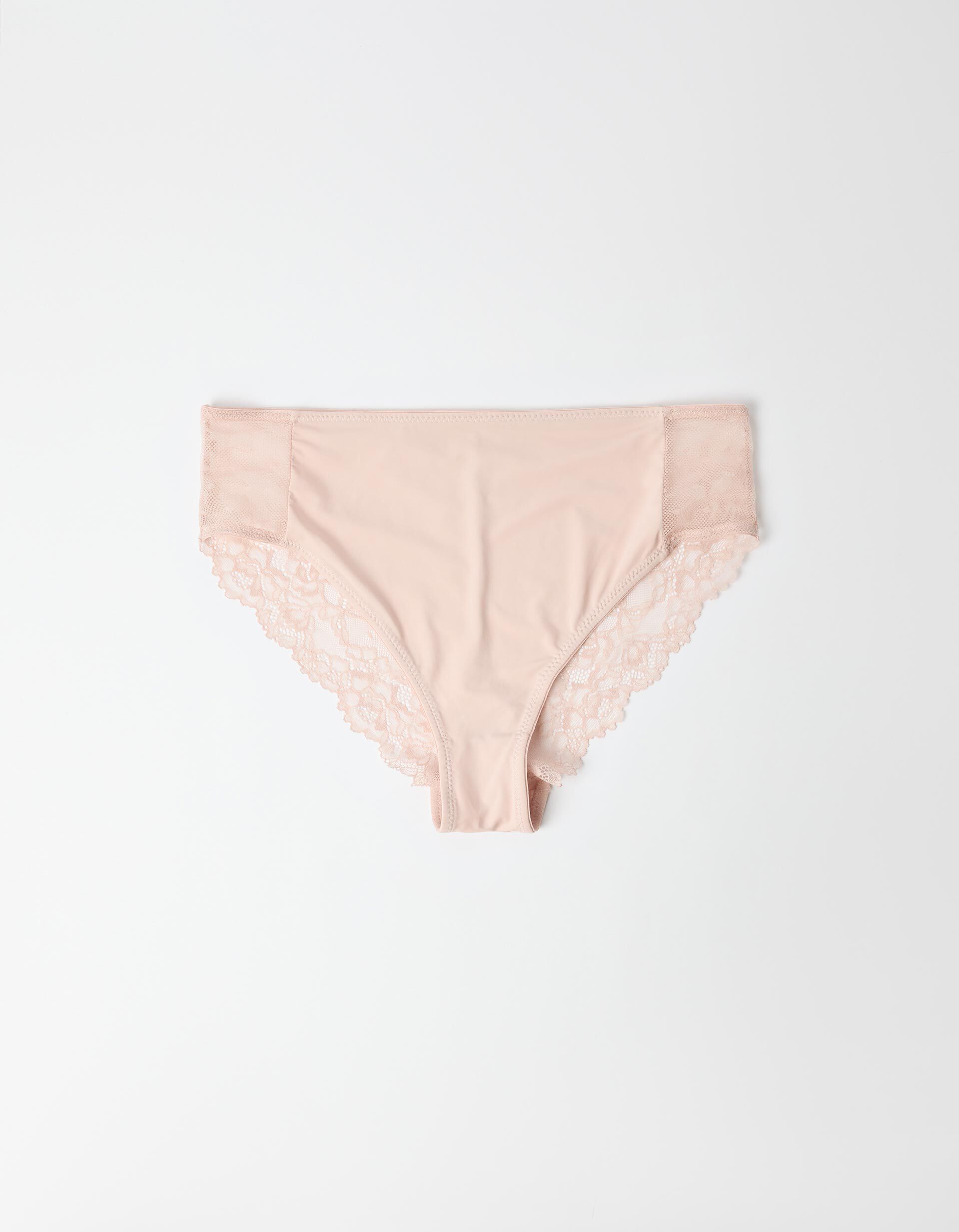 Comprar Online Cuecas Brief com Renda, Mulher, Rosa Claro