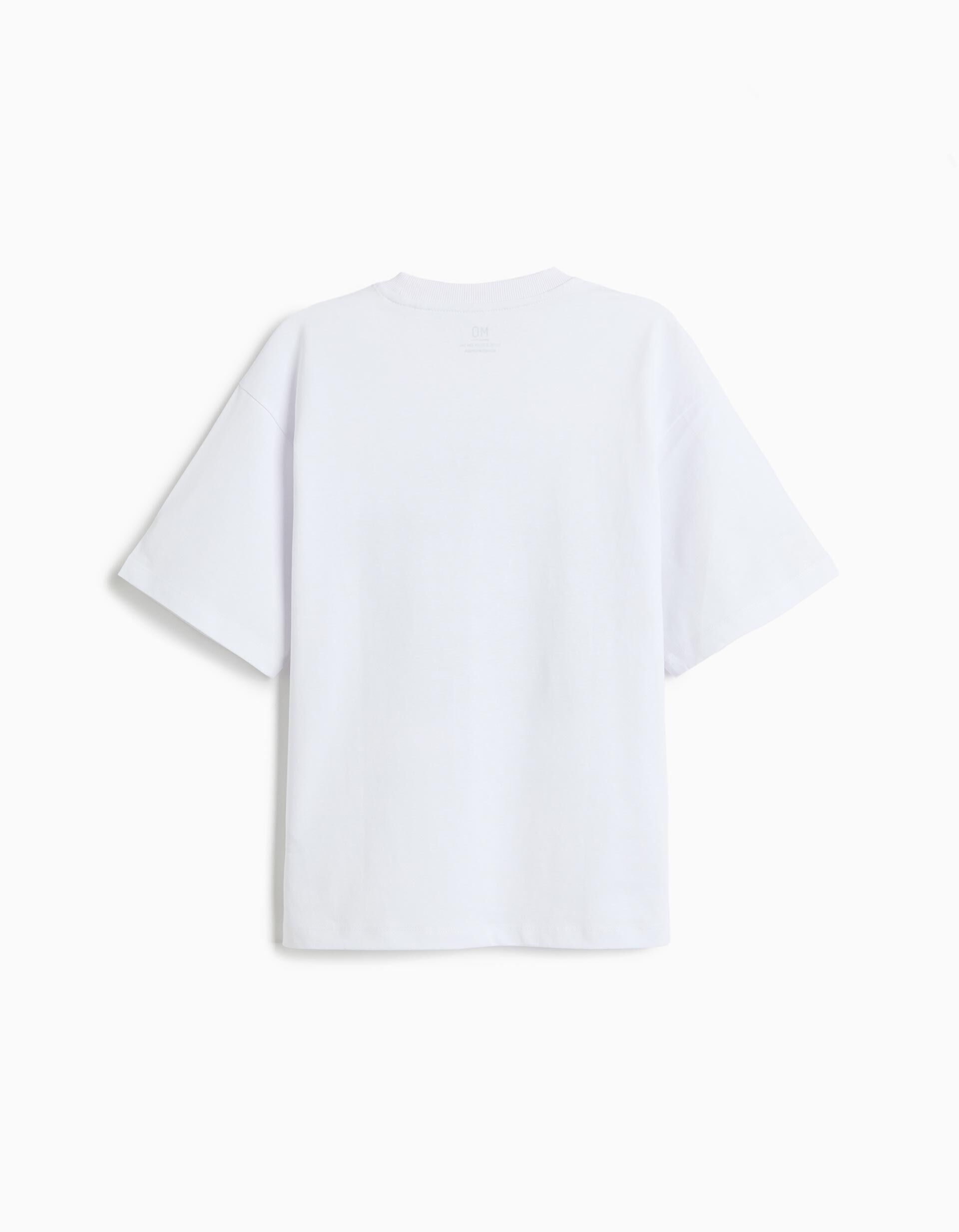 Comprar Online T-shirt Estampada 'Loose Fit', Menino, Branco