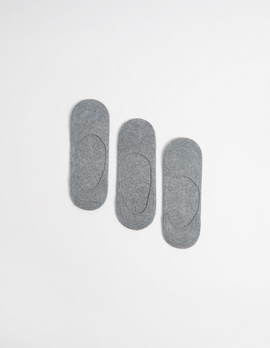 Comprar Online Pack 3 Pares de Pezinhos, Homem, Cinzento
