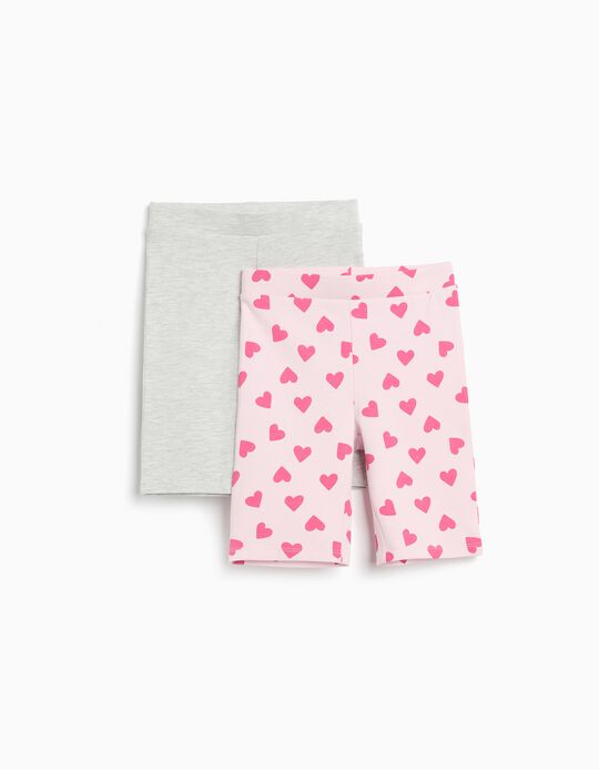 Comprar Online Pack 2 Leggings Cycling, Menina, Rosa Claro