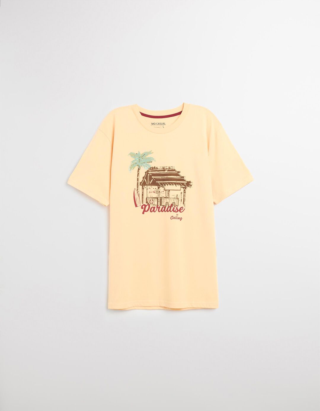 T-shirt Jersey, Homem, Laranja Claro