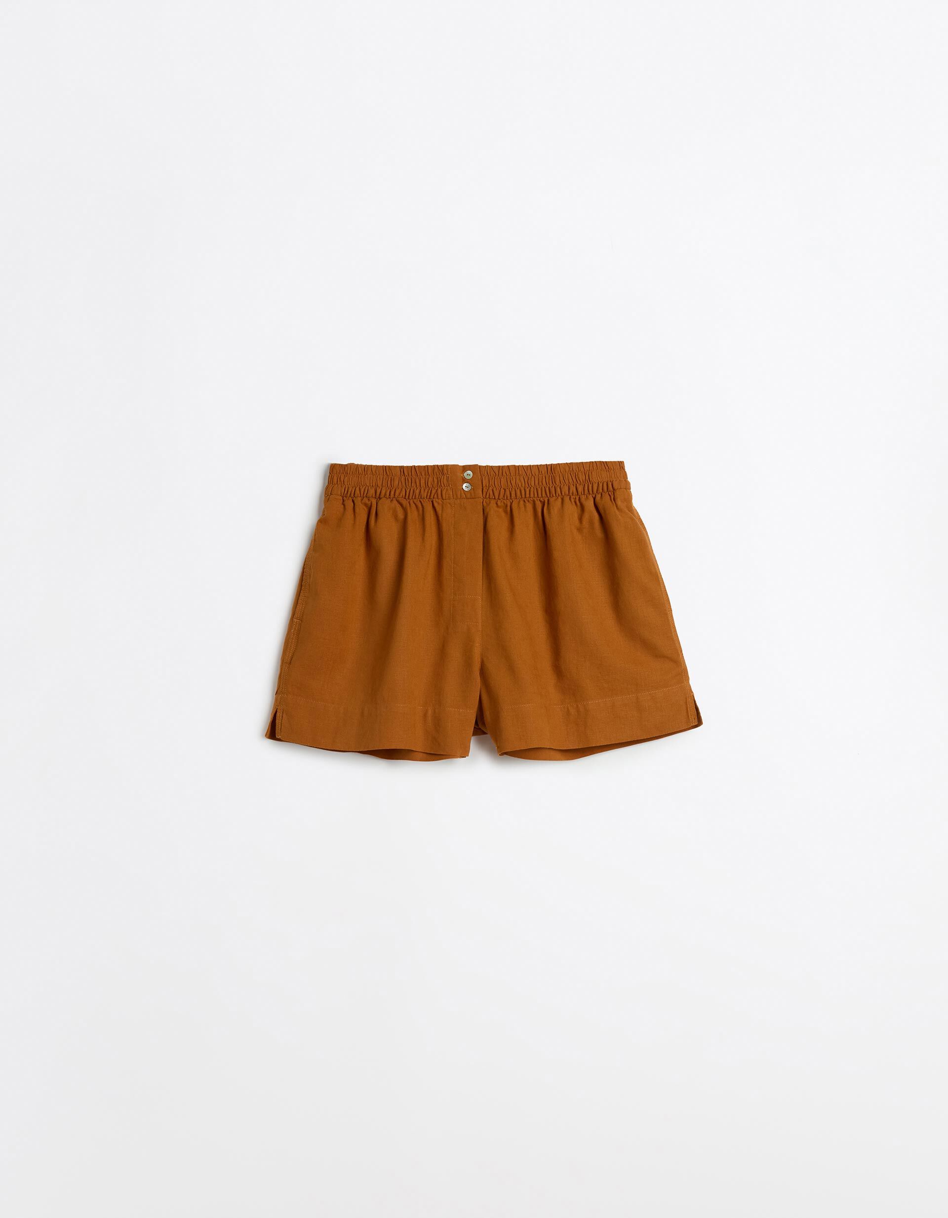 Comprar Online Cal&ccedil;&otilde;es com Linho, Mulher, Castanho Claro