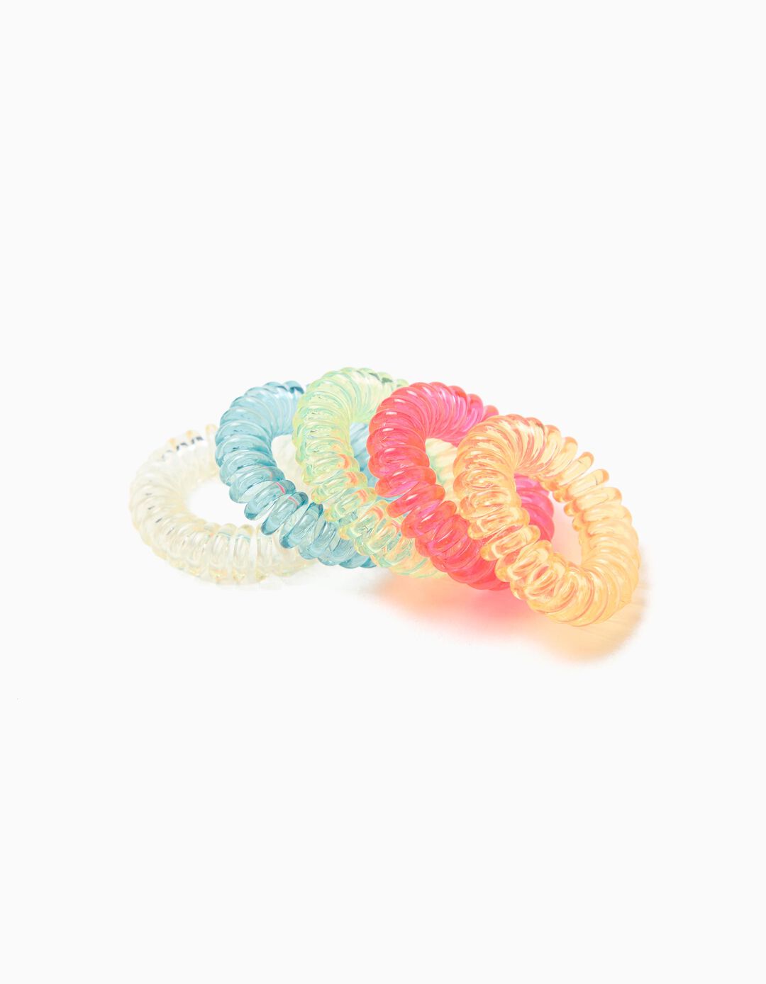 Pack 5 El&aacute;sticos de Cabelo, Menina, Multicor