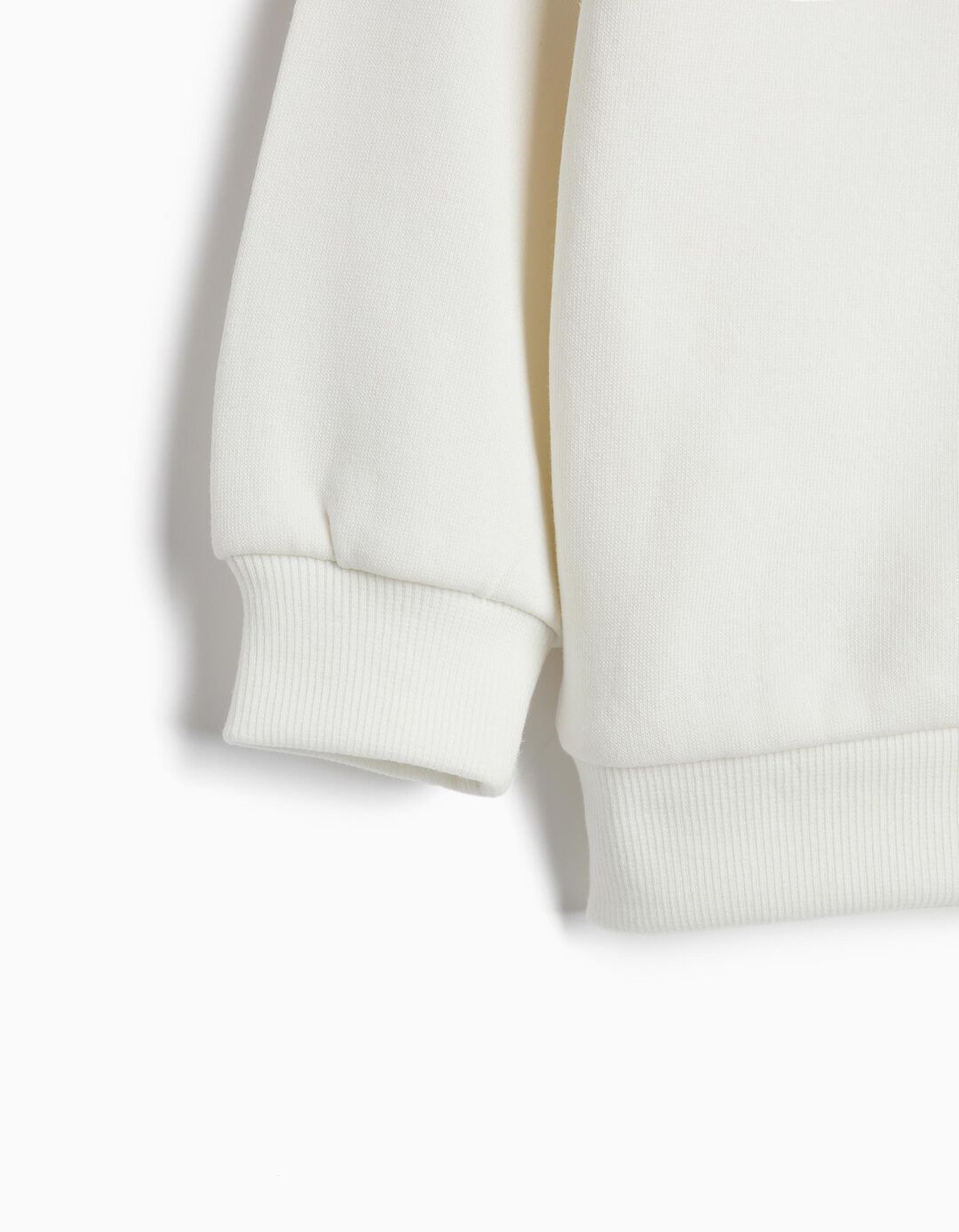 Sweatshirt De Felpa, Menino, Branco