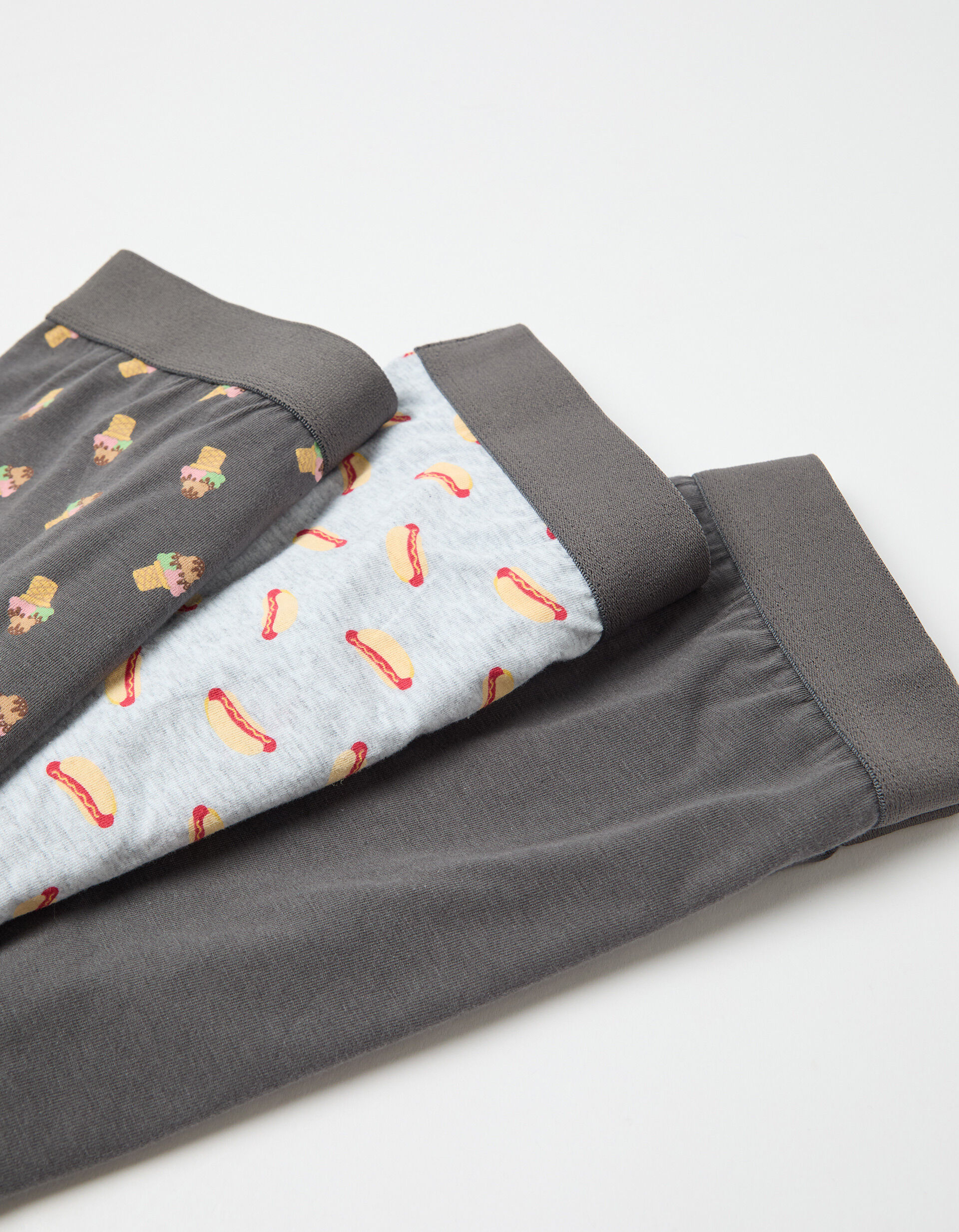 Comprar Online Pack 3 Boxers, Homem, Cinzento Escuro