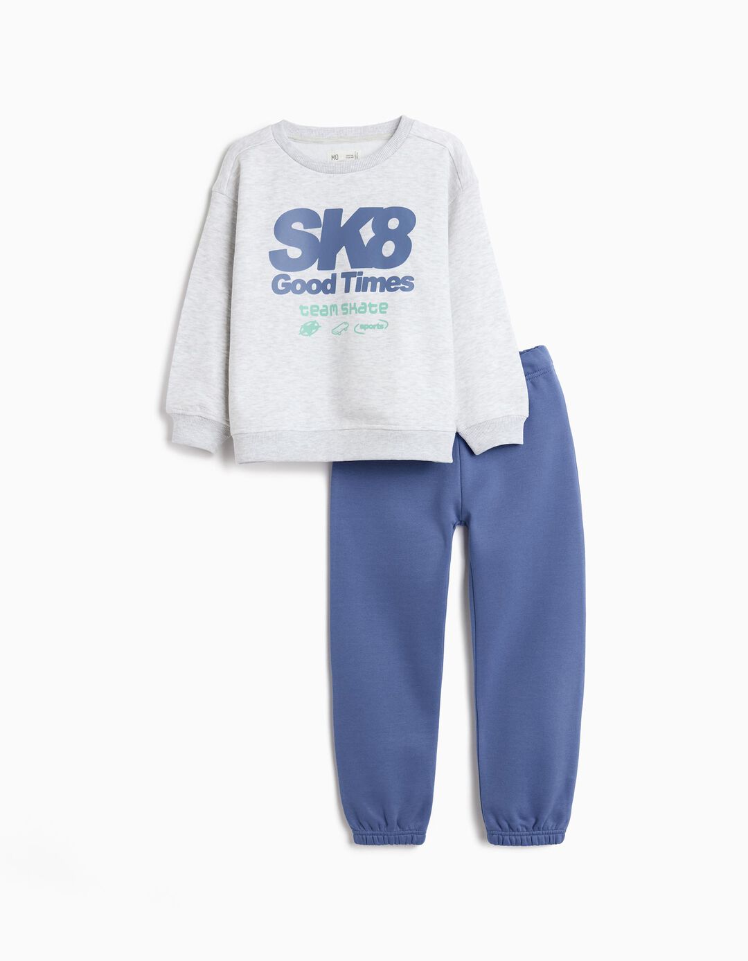 Conjunto de Jogging, Menino, Cinzento Claro