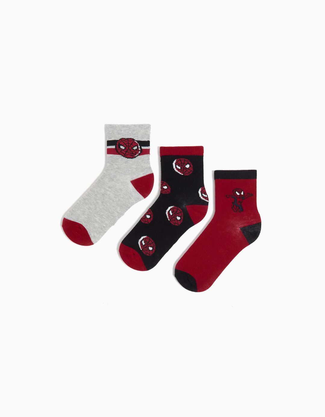 Pack 3 Pares de Meias 'Spider-Man', Menino, Multicor 