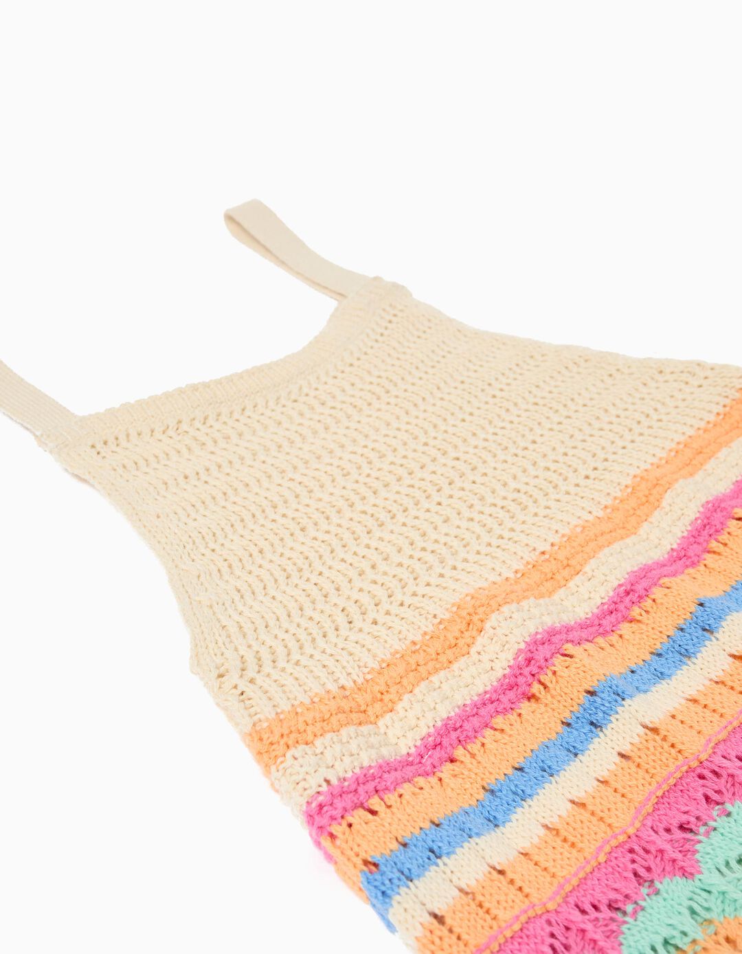 Vestido em Crochet, Menina, Rosa