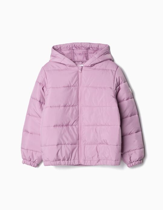 Comprar Online Casaco Acolchoado com Capuz, Menina, Lilás Claro