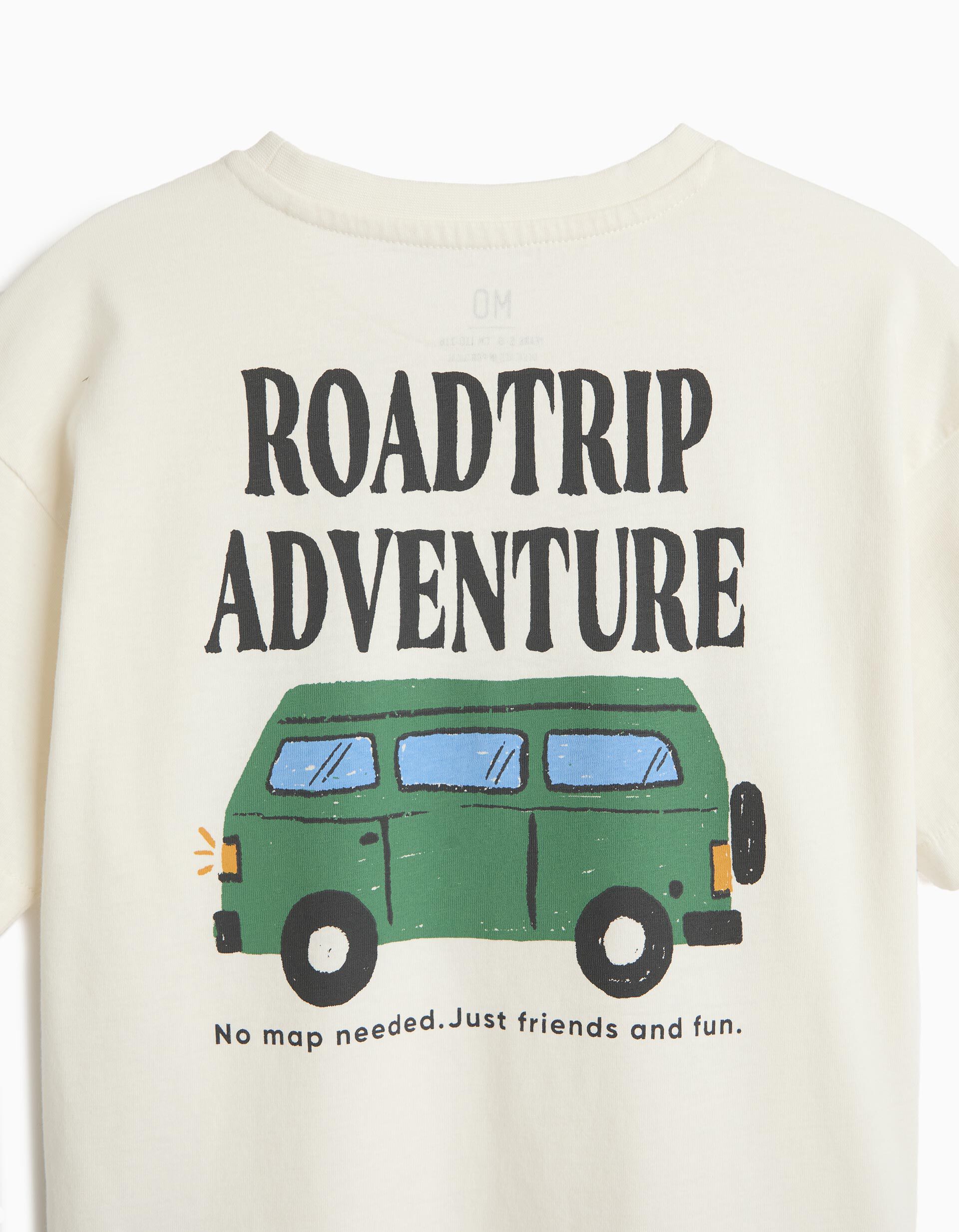 Comprar Online T-shirt com Bolso, Menino, Cru