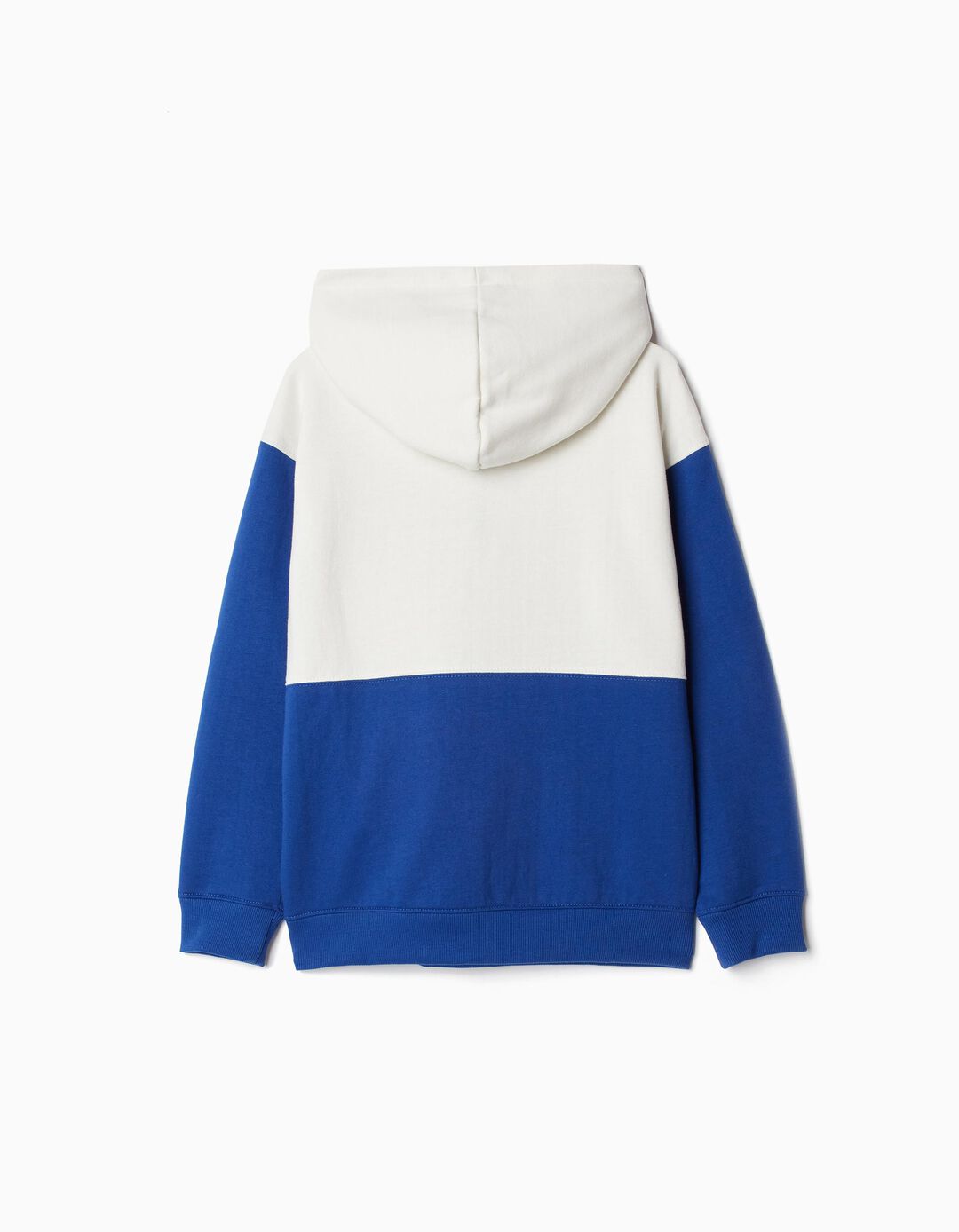 Sweatshirt Capuz Bolso, Menino, Azul