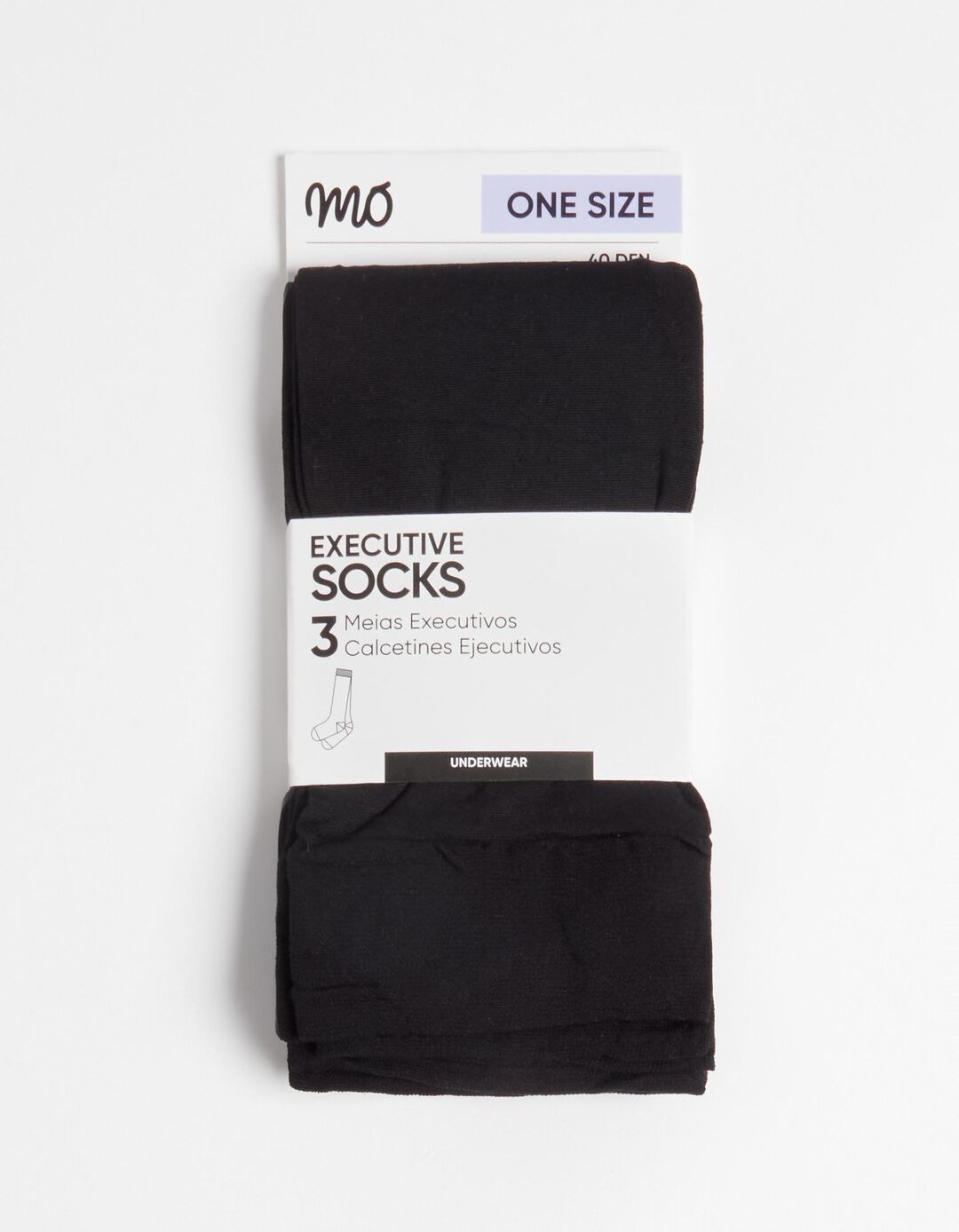 Pack 3 Pares de Meias Executivo, Homem, Preto