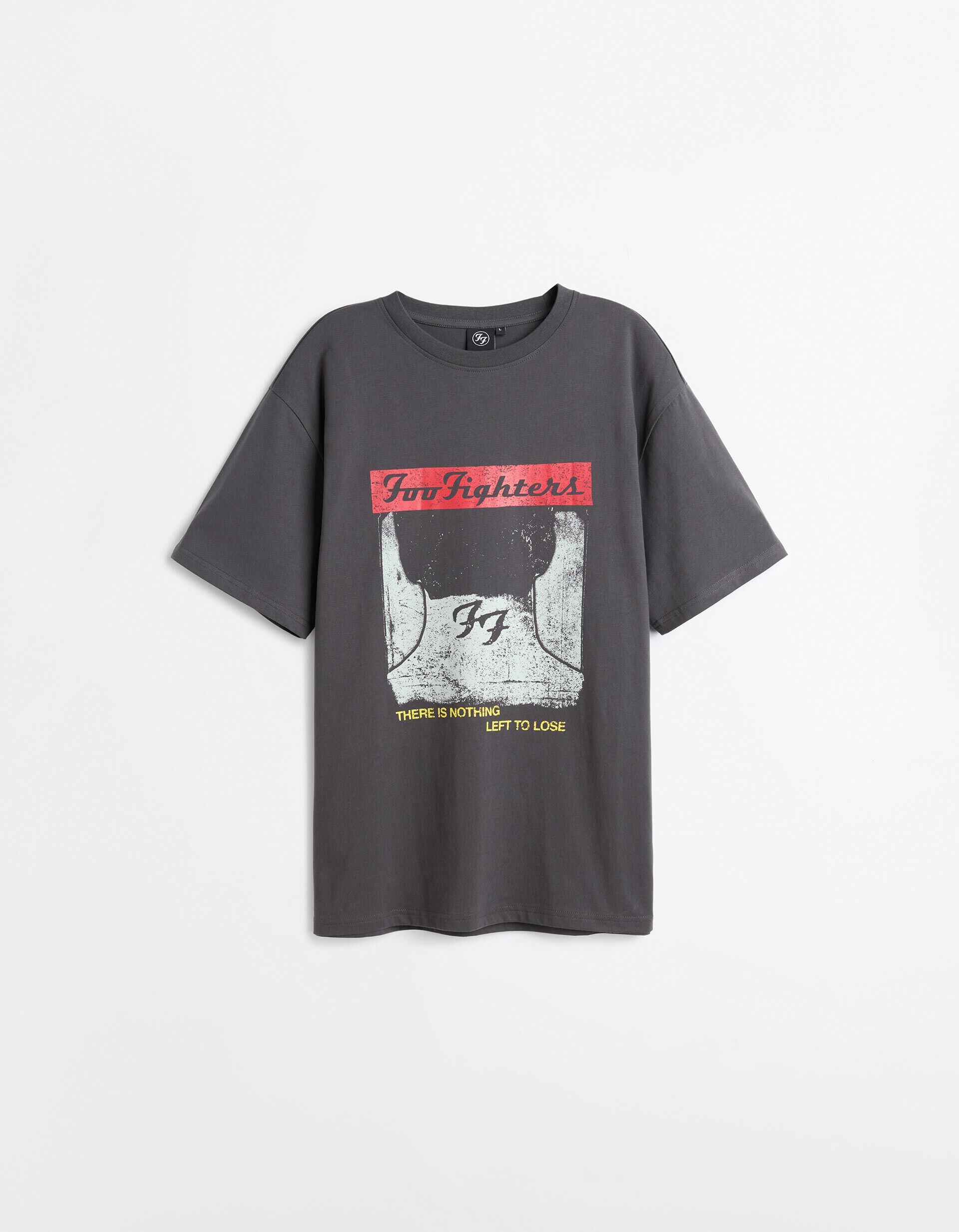 Comprar Online T-shirt Foo Fighters, Homem, Cinzento Escuro