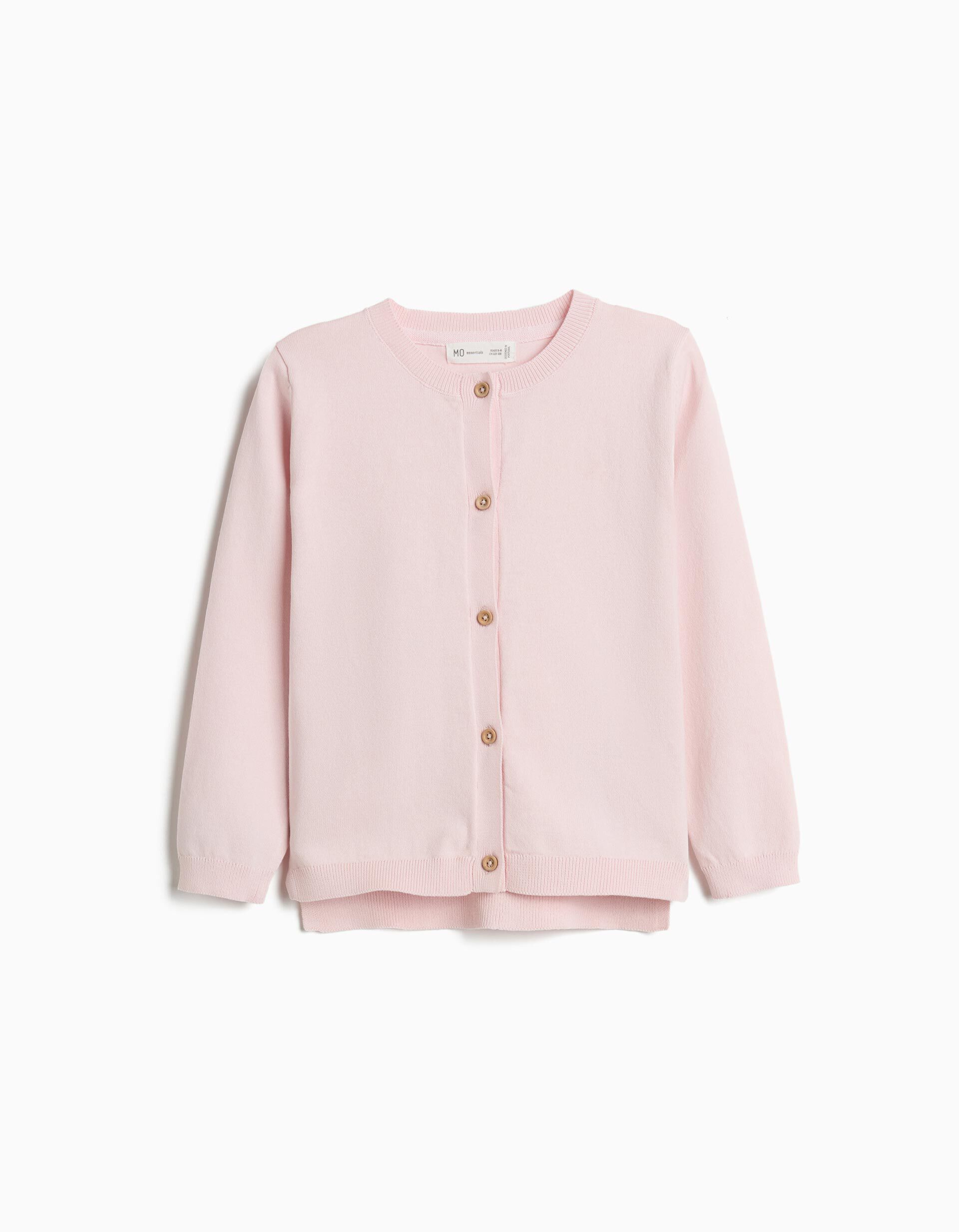 Comprar Online Casaco Tricotado, Menina, Rosa Claro
