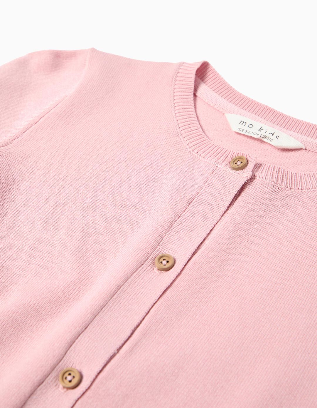 Casaco de Tricot, Menina, Rosa Claro