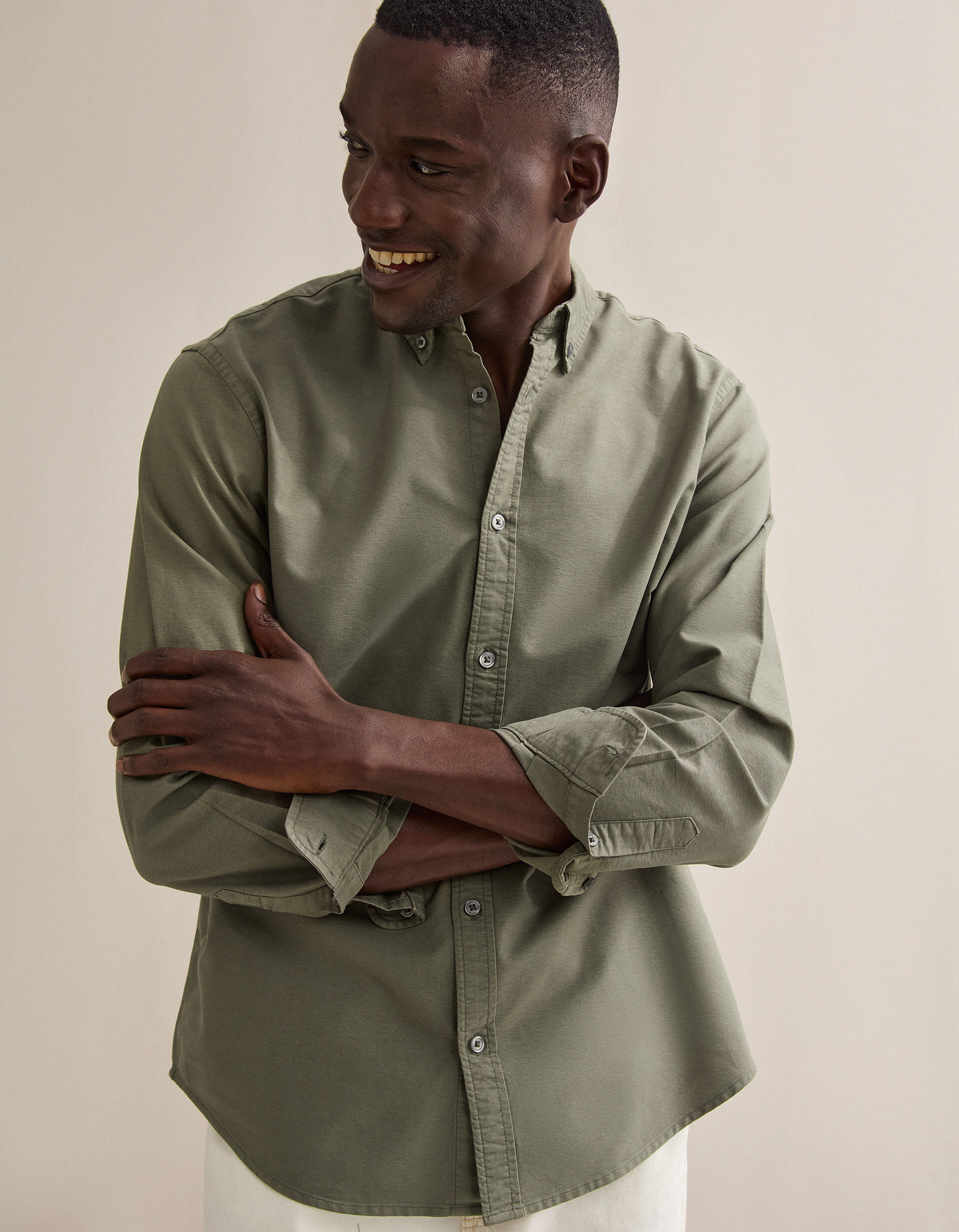 Comprar Online Camisa Oxford, Homem, Verde Escuro