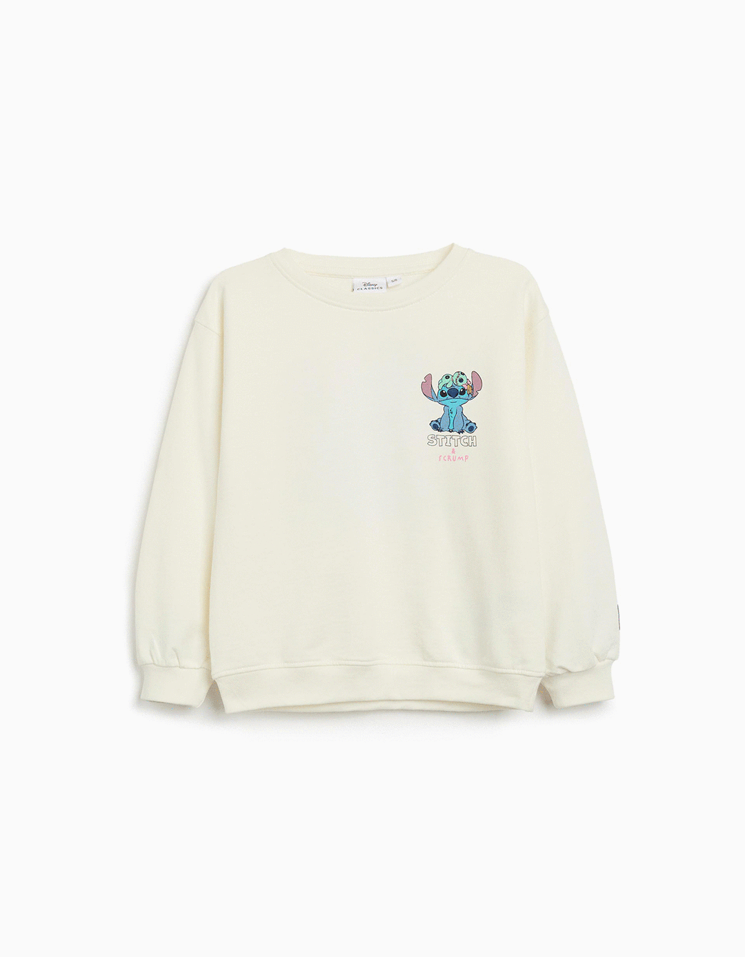 Sweatshirt de Felpa 'Stitch', Menina, Branco