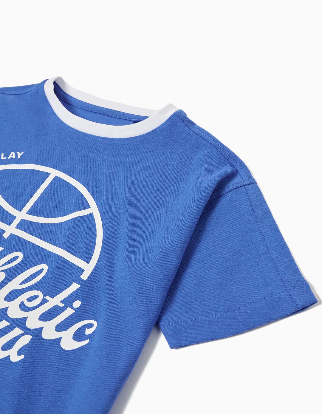T-shirt Print, Menino, Azul