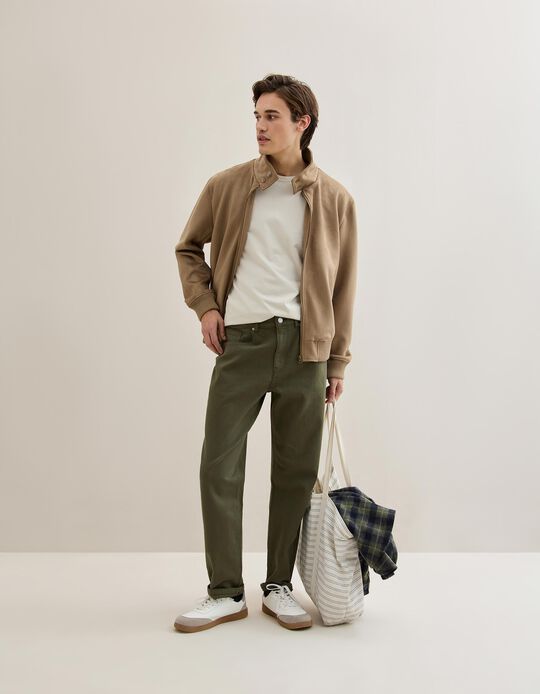 Comprar Online Casaco Bomber Efeito Camur&ccedil;a, Homem, Bege