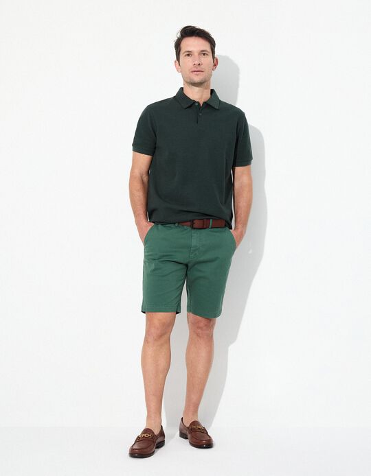 Comprar Online Calções 'Slim fit', Homem, Verde Escuro