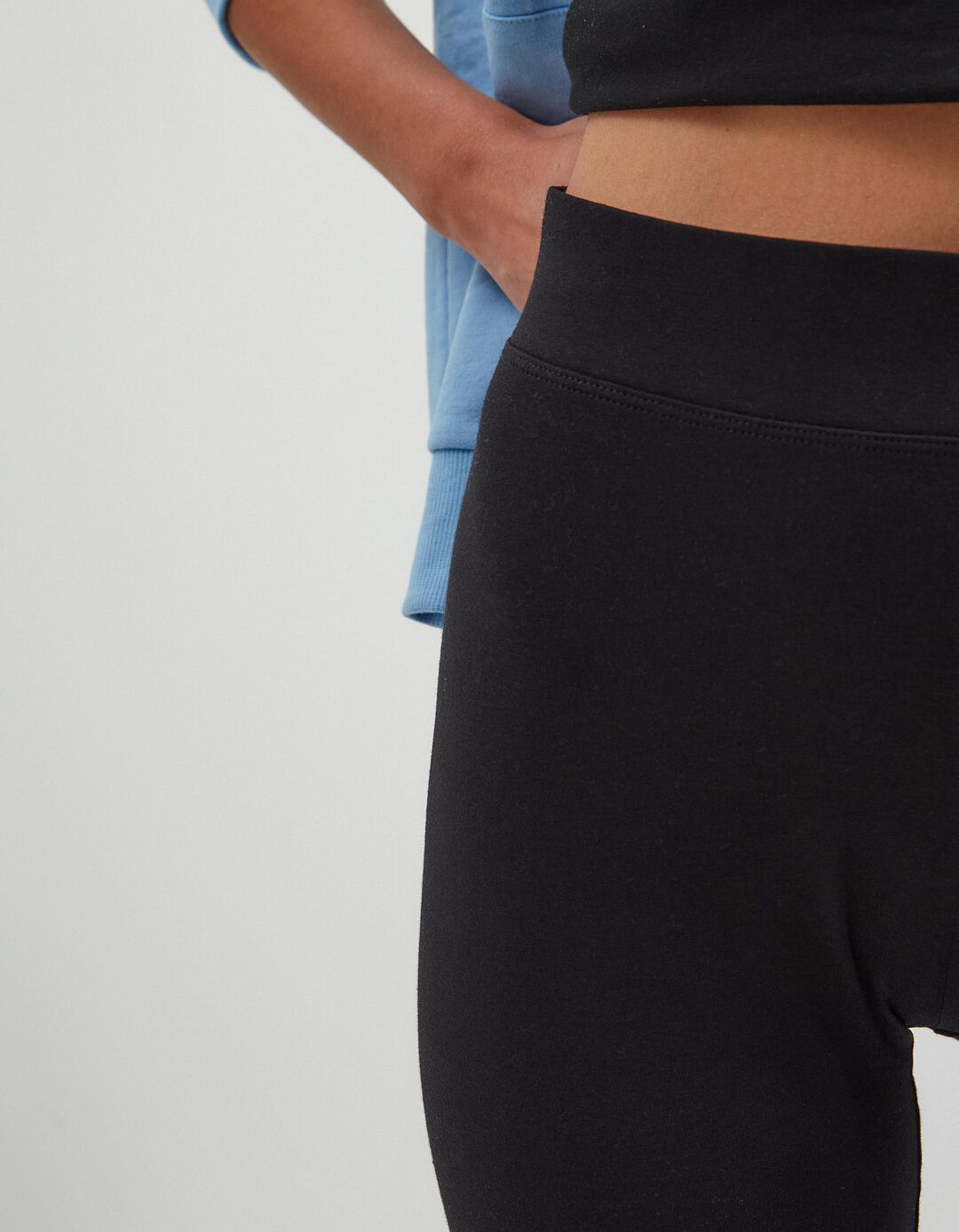 Leggings Básicos, Mulher, Preto