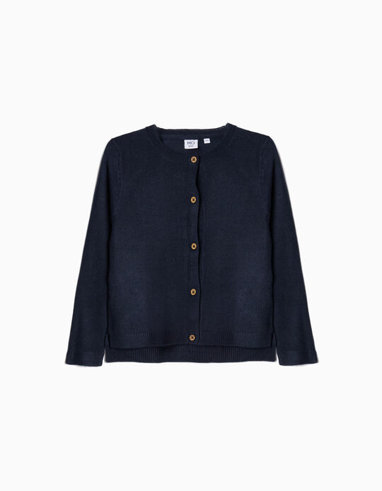 Comprar Online Casaco de Malha, Menina, Azul Escuro