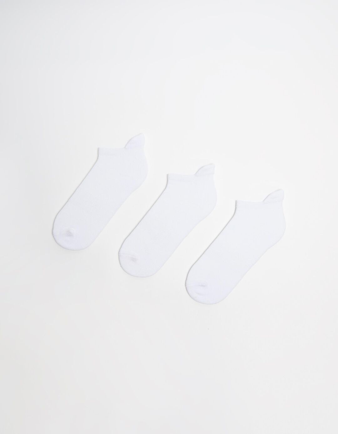 Pack 3 Pares de Meias Tornozelo, Homem, Branco