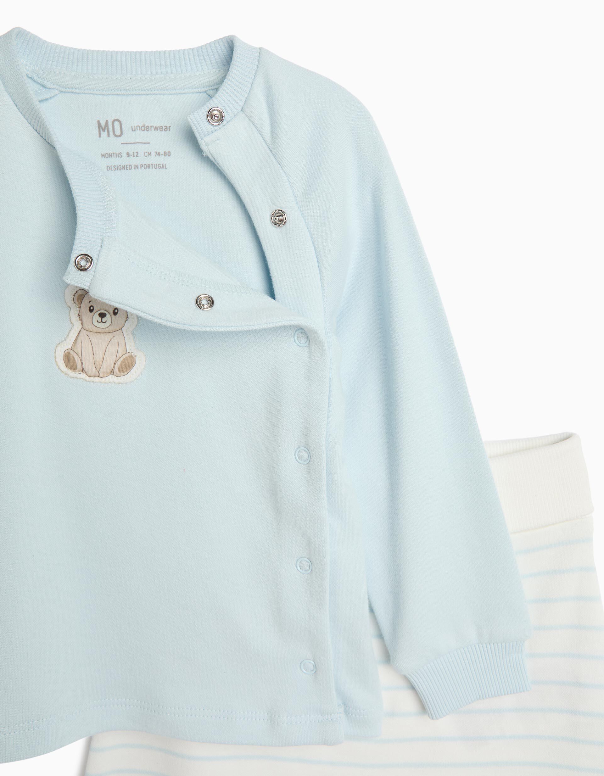 Comprar Online Pijama Interlock, Menino, Azul Claro