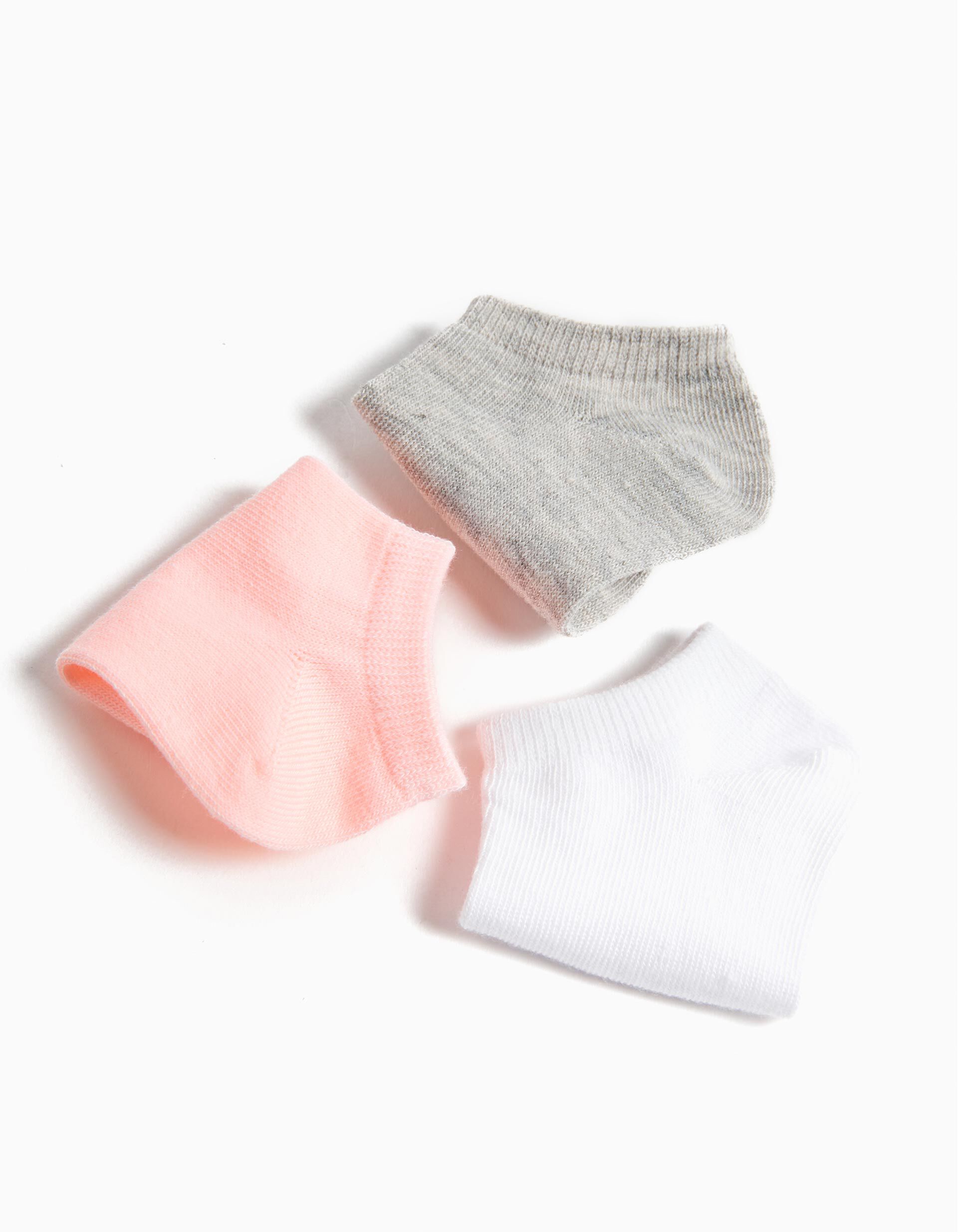 Comprar Online Pack 7 Pares de Meias Tornozelo, Beb&eacute; Menina, Multicor