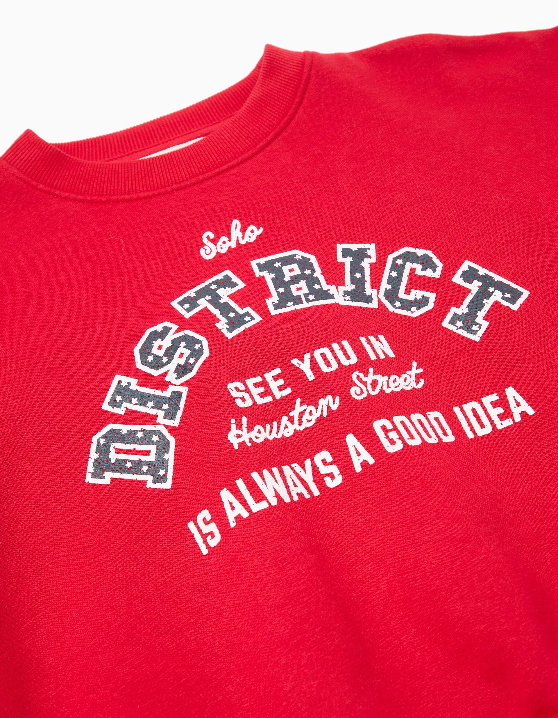 Comprar Online Sweatshirt de Felpa, Menina, Vermelho