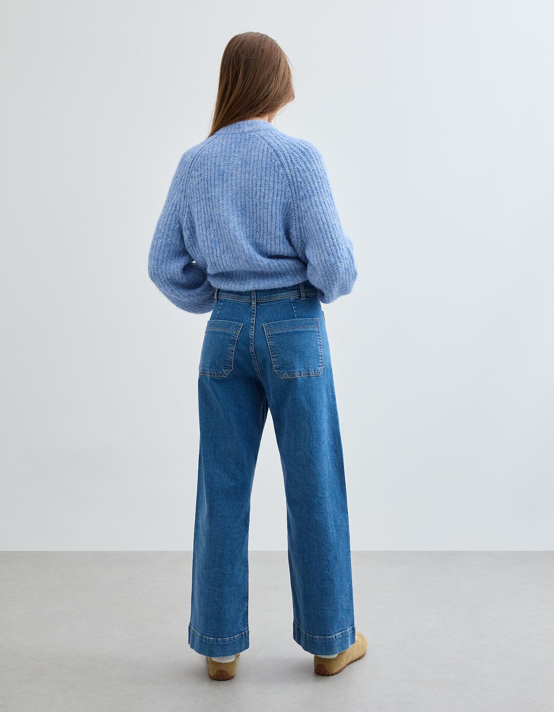 Cal&ccedil;as de Ganga, Mulher, Azul 